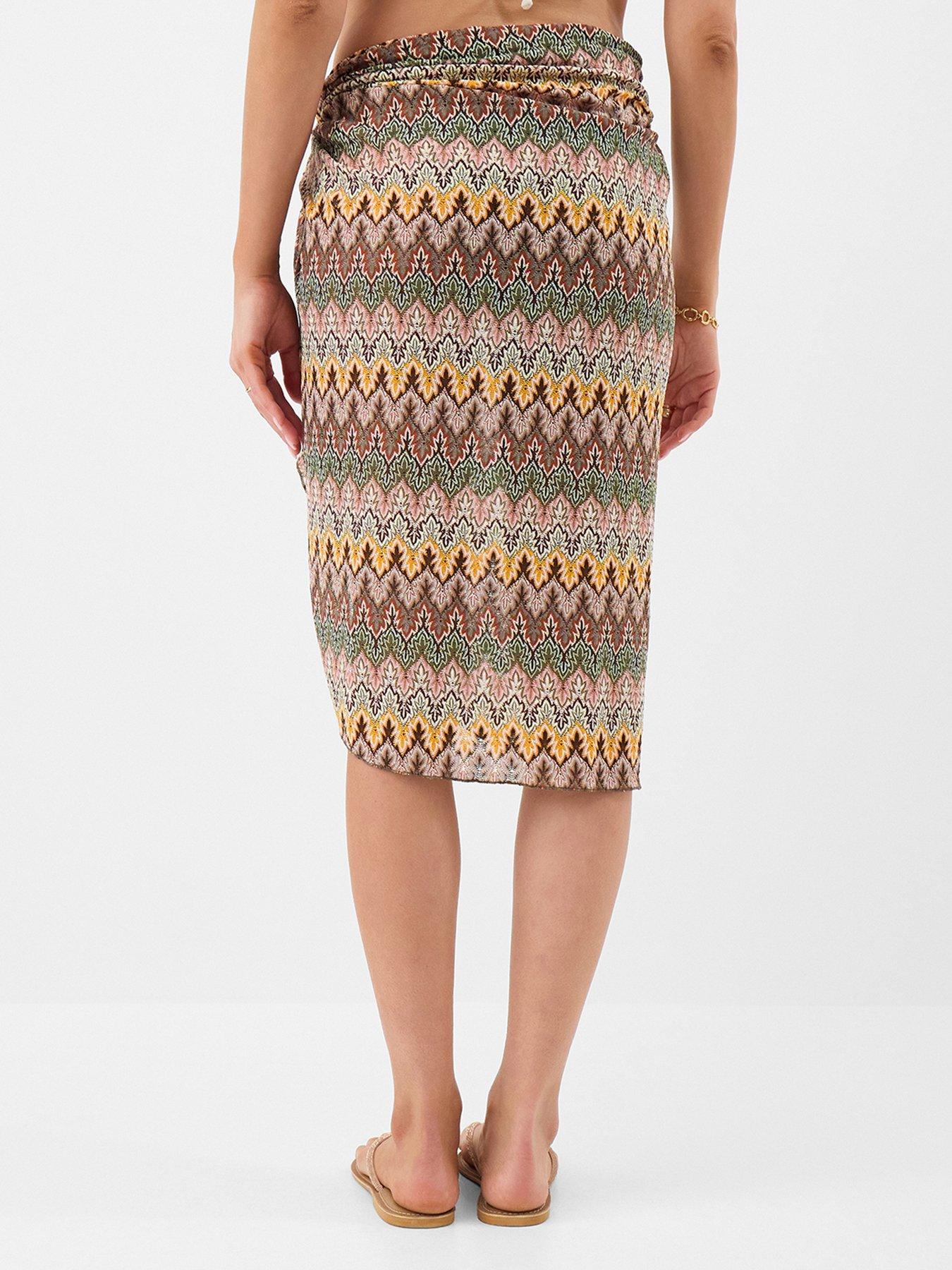 Image 2 of 4 of Accessorize Crochet Sarong - Cream