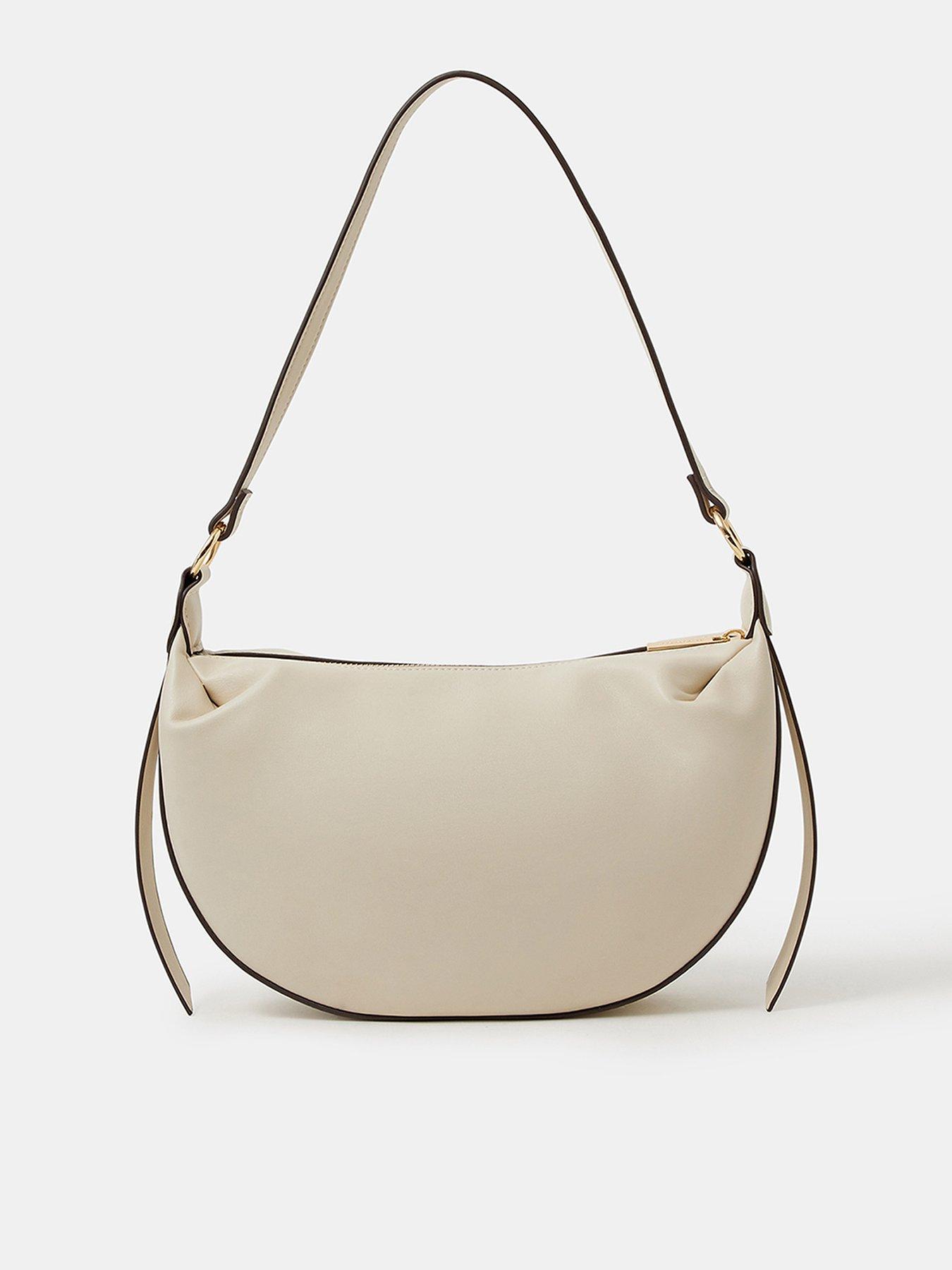 Accessorize Classic Shoulder Bag - Cream
