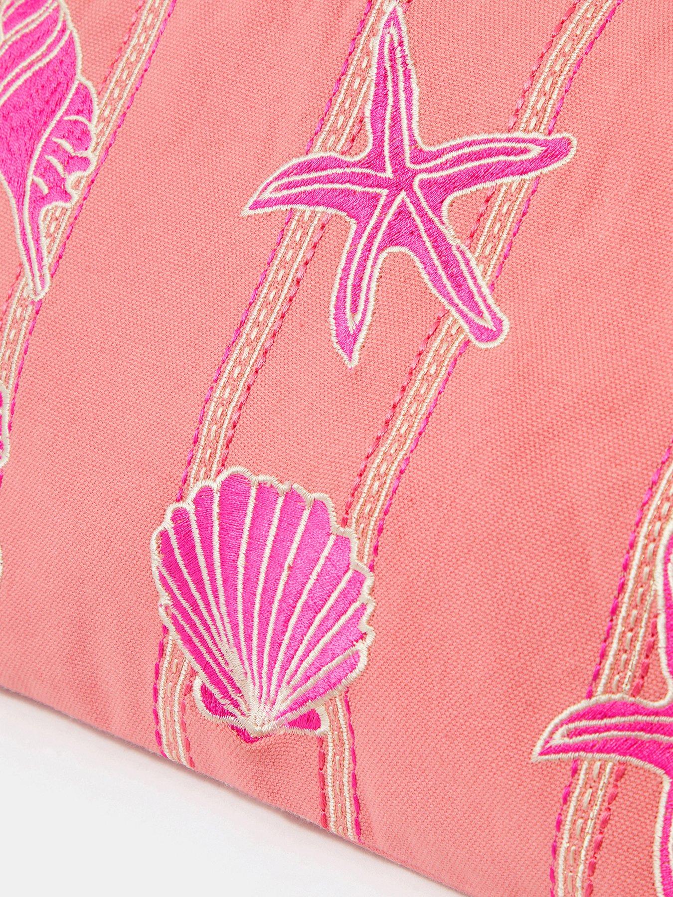 Image 5 of 5 of Accessorize Embroidered Seashell Tote