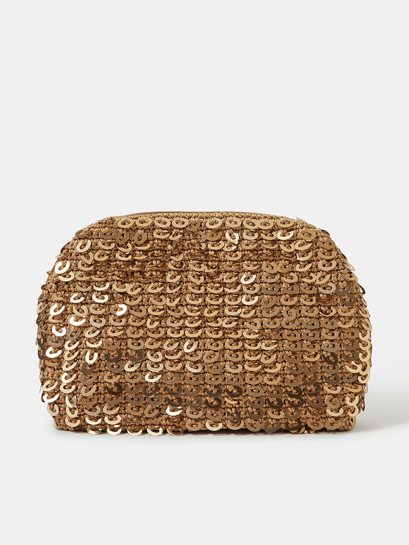 Accessorize Sequin Weave Clutch