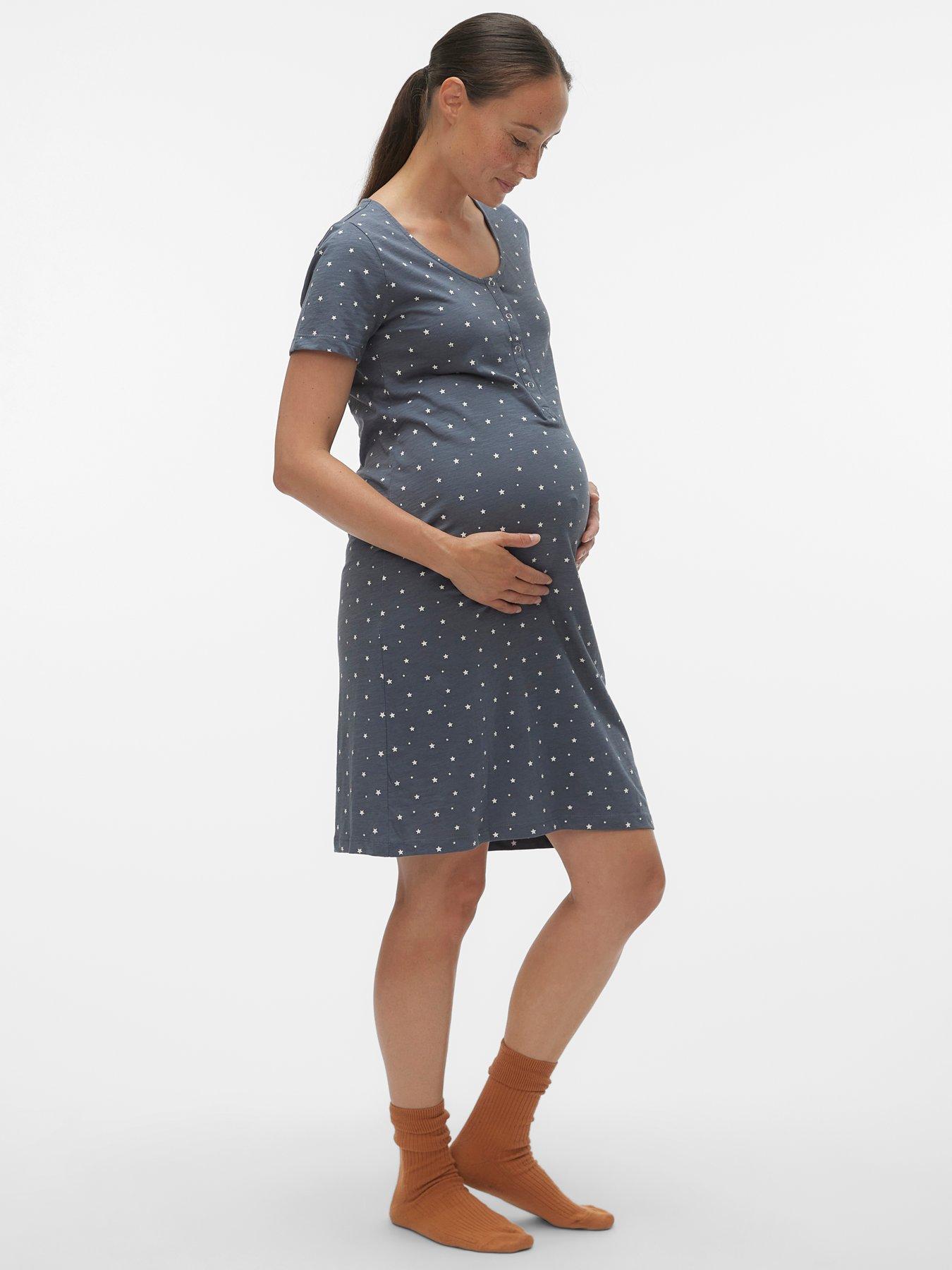 Image 3 of 5 of Mamalicious Maternity Night Gown - Grey