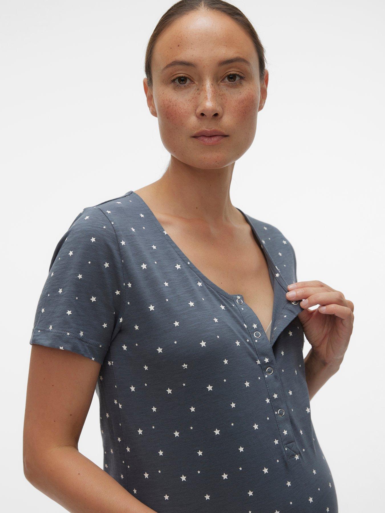 Image 4 of 5 of Mamalicious Maternity Night Gown - Grey