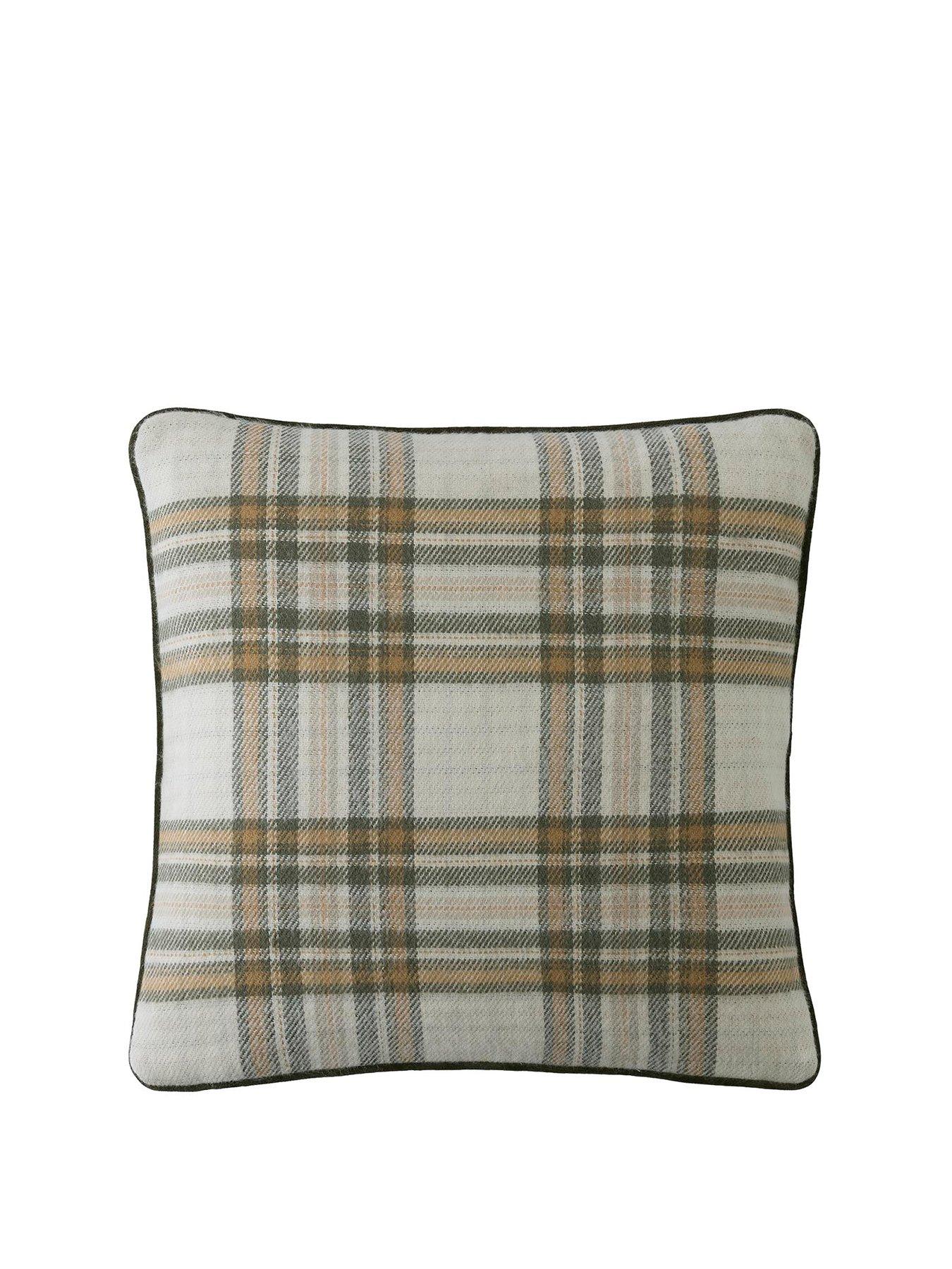 Image 2 of 4 of Laura Ashley Padbury Check Microfibre Filled Cushion 45x45cm