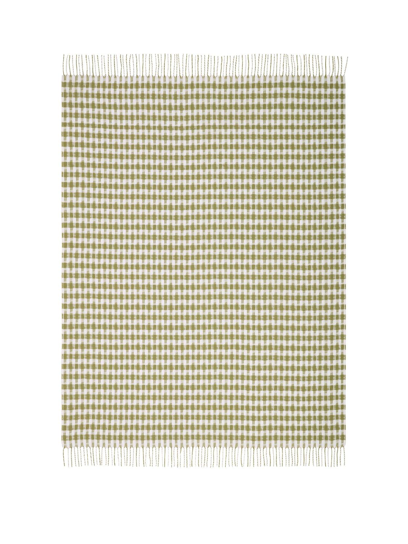 Image 2 of 5 of Laura Ashley Knapton 130x170cm Throw Ochre