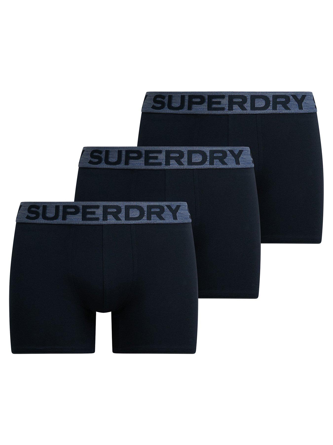 Image 1 of 4 of Superdry Boxer Triple Pack - Navy