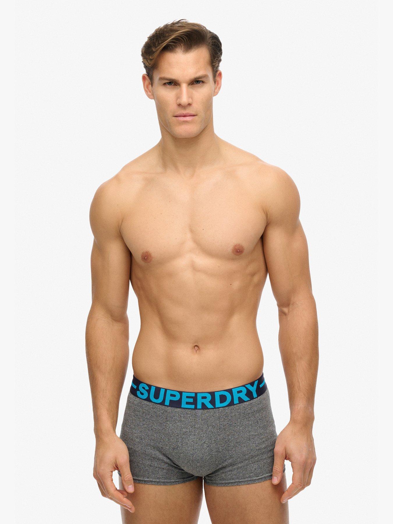 Image 2 of 4 of Superdry Trunks Triple Pack - Grey