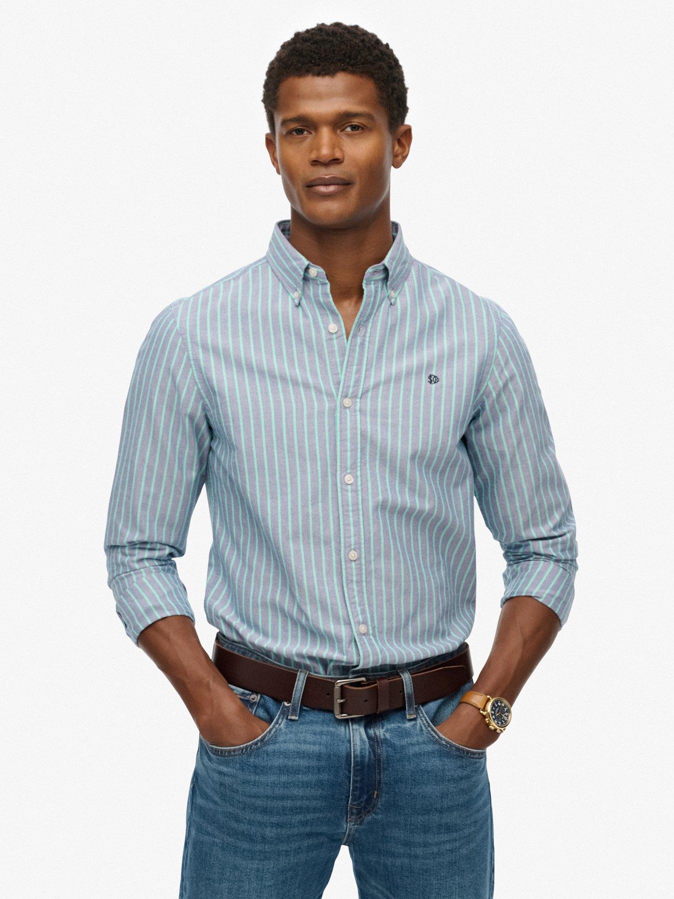 Superdry Classic Oxford Long Sleeve Shirt - Navy