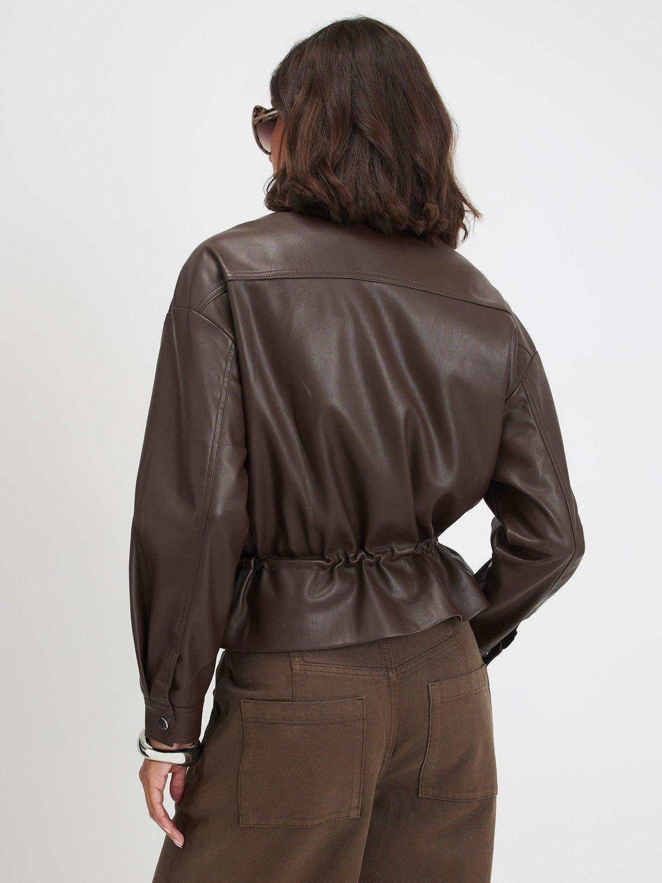 Image 2 of 6 of River Island Drawstring Funnel Jacket