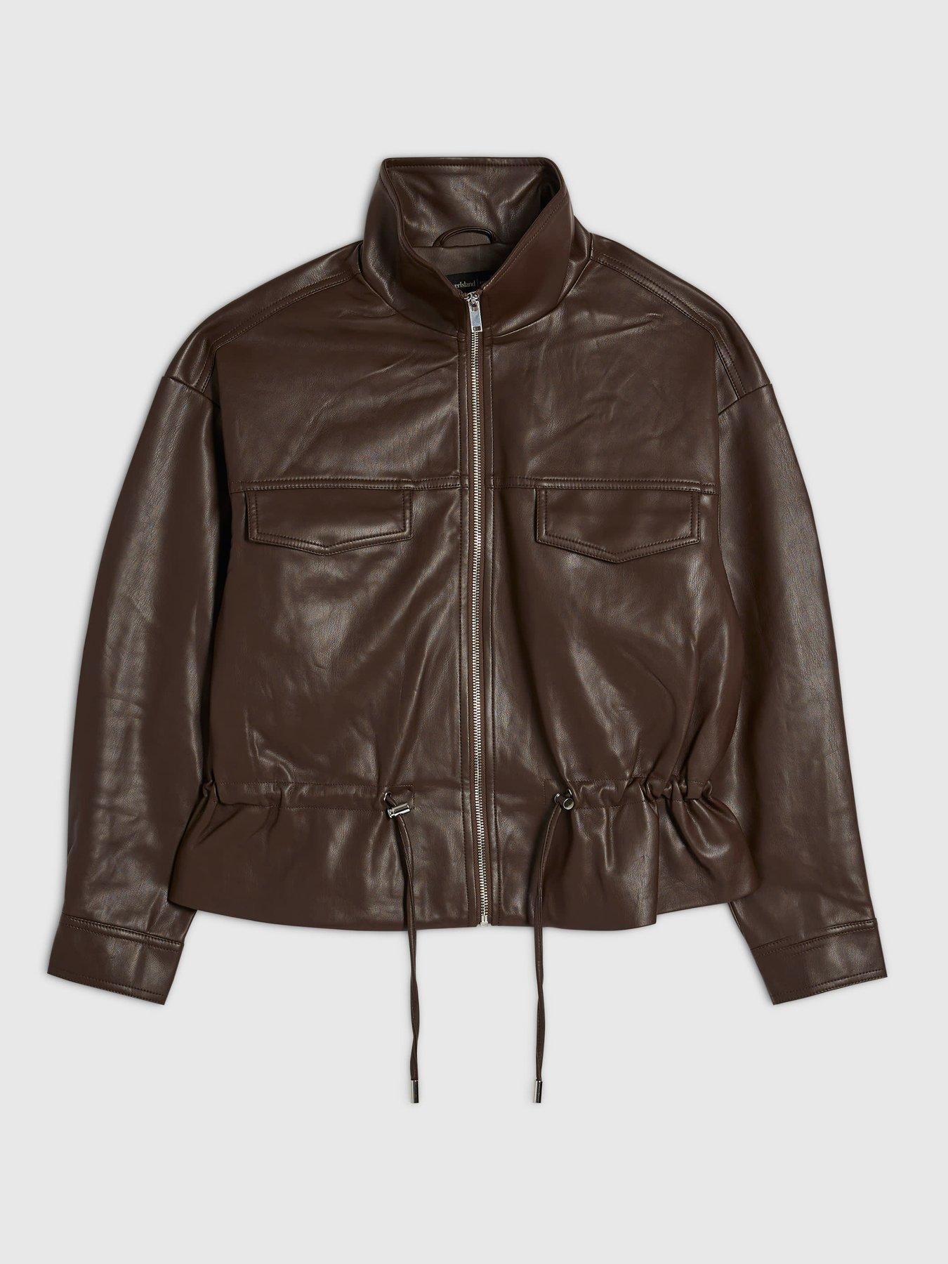 Image 6 of 6 of River Island Drawstring Funnel Jacket