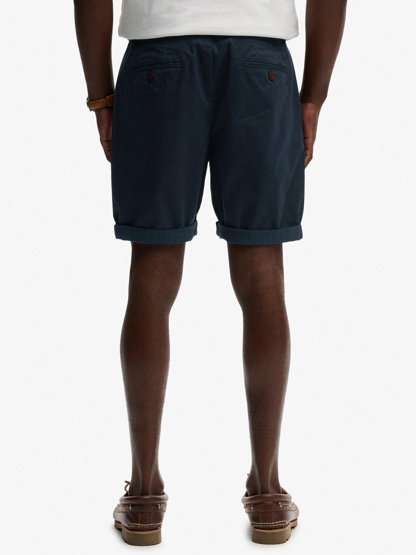 Image 2 of 7 of Superdry Premium Regular Chinos Shorts - Navy