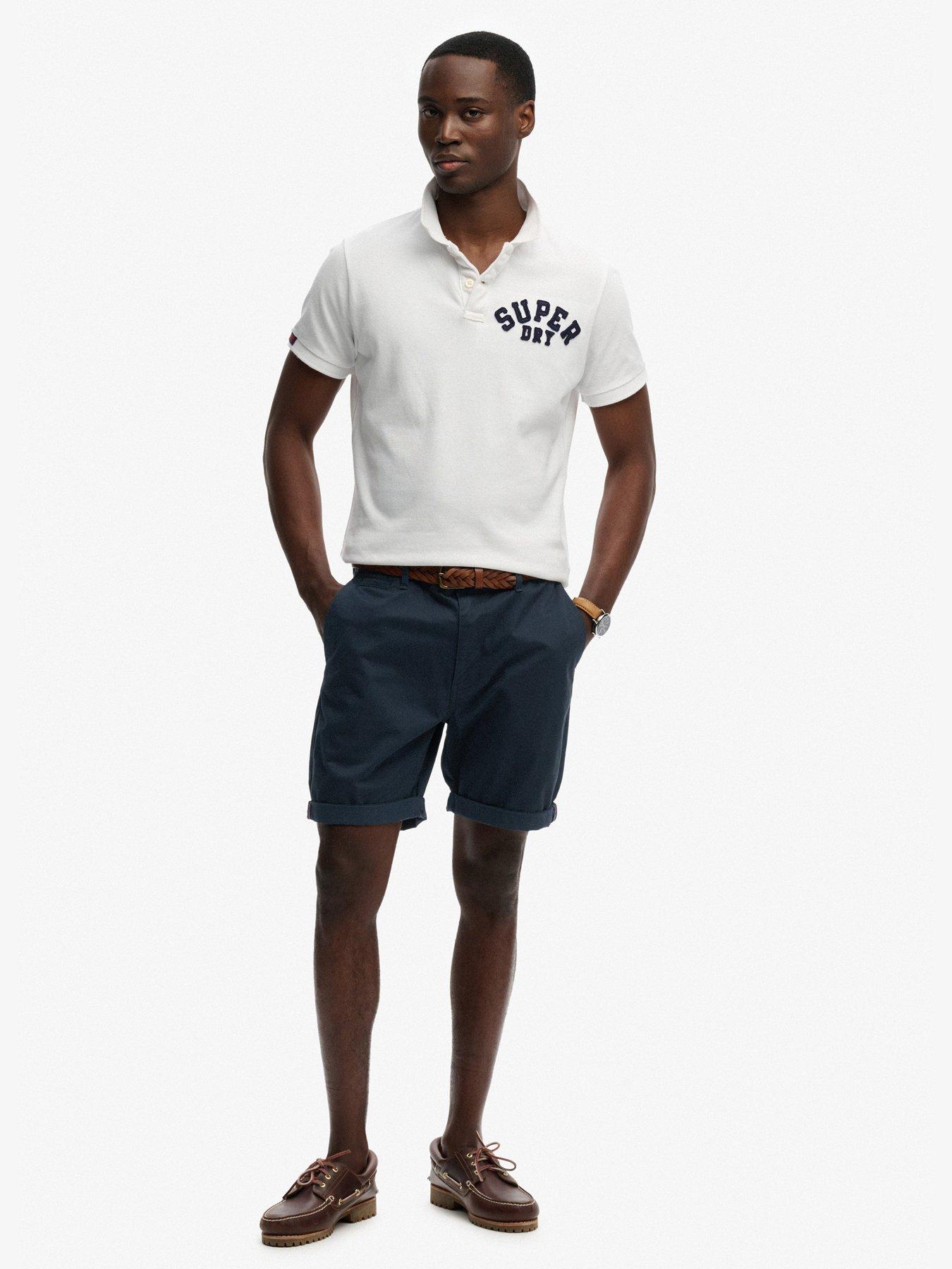 Image 3 of 7 of Superdry Premium Regular Chinos Shorts - Navy