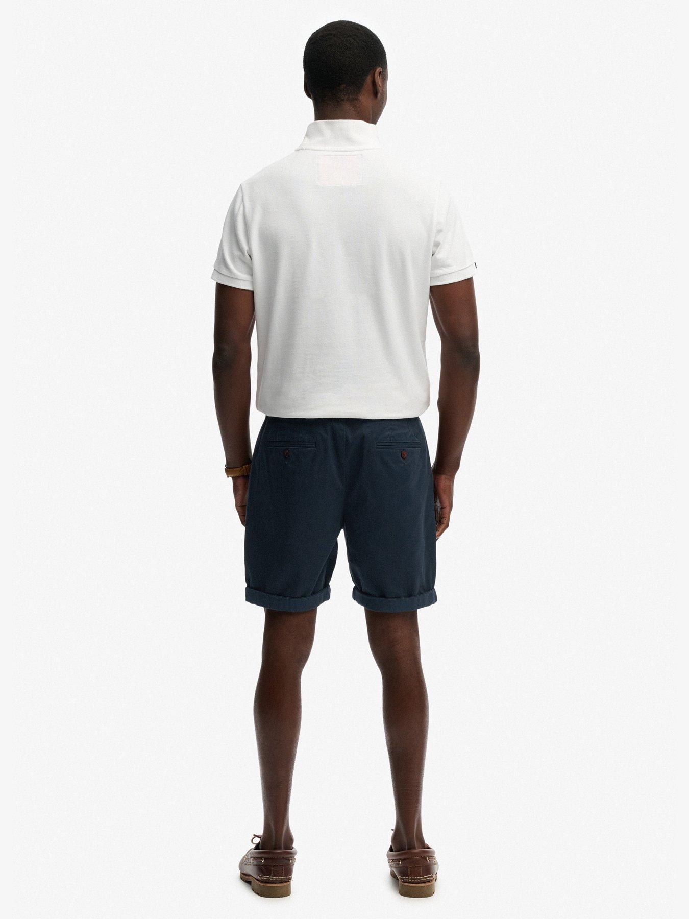 Image 4 of 7 of Superdry Premium Regular Chinos Shorts - Navy