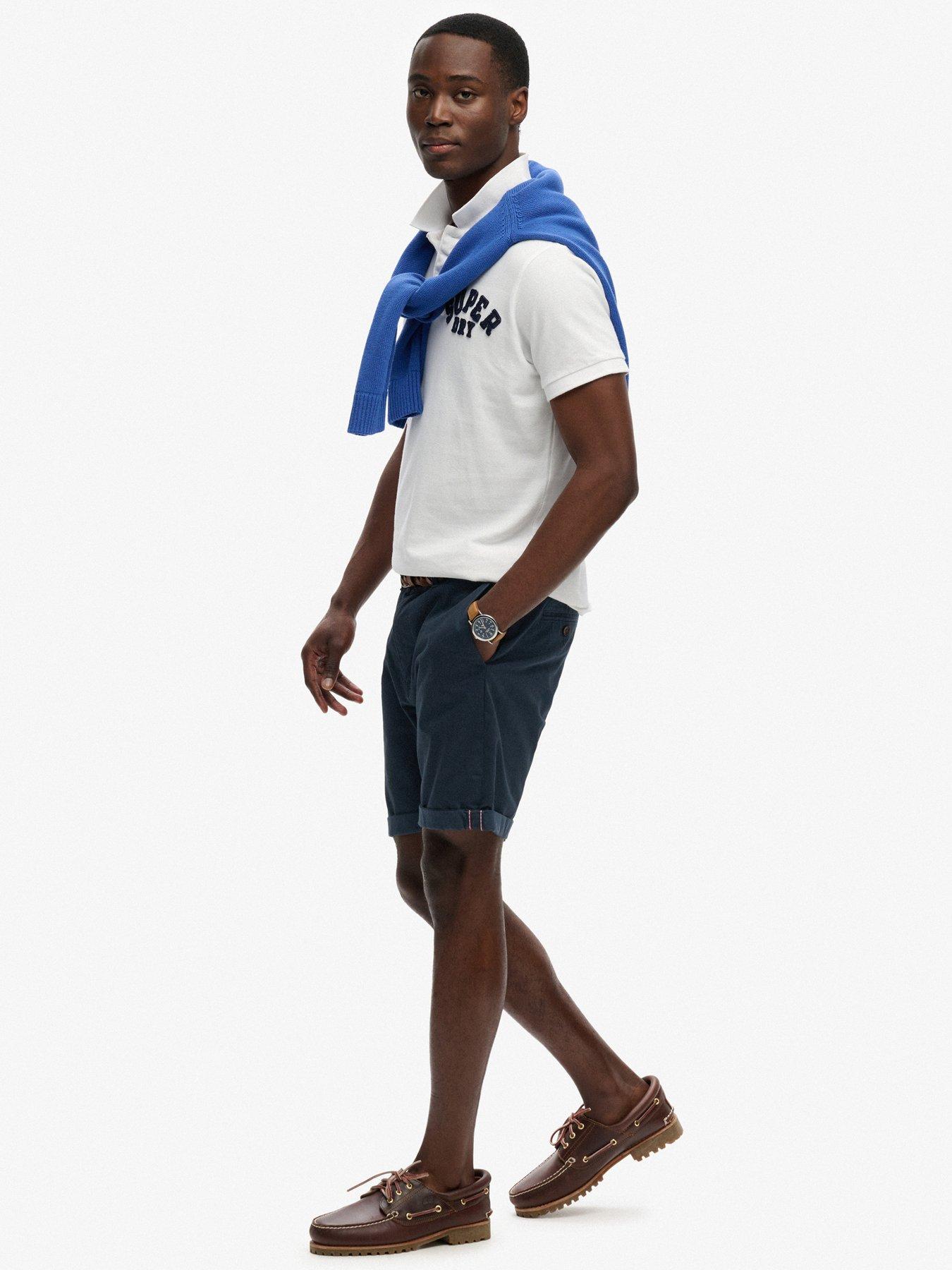 Image 5 of 7 of Superdry Premium Regular Chinos Shorts - Navy