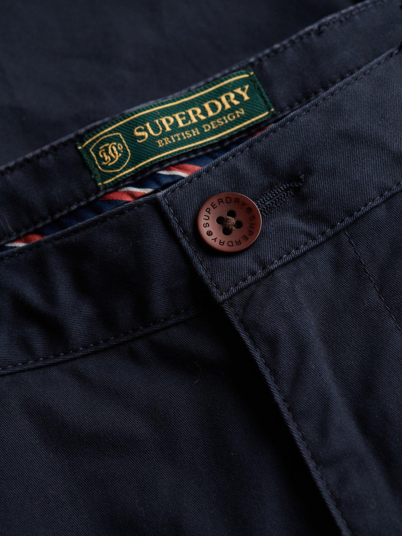 Image 7 of 7 of Superdry Premium Regular Chinos Shorts - Navy