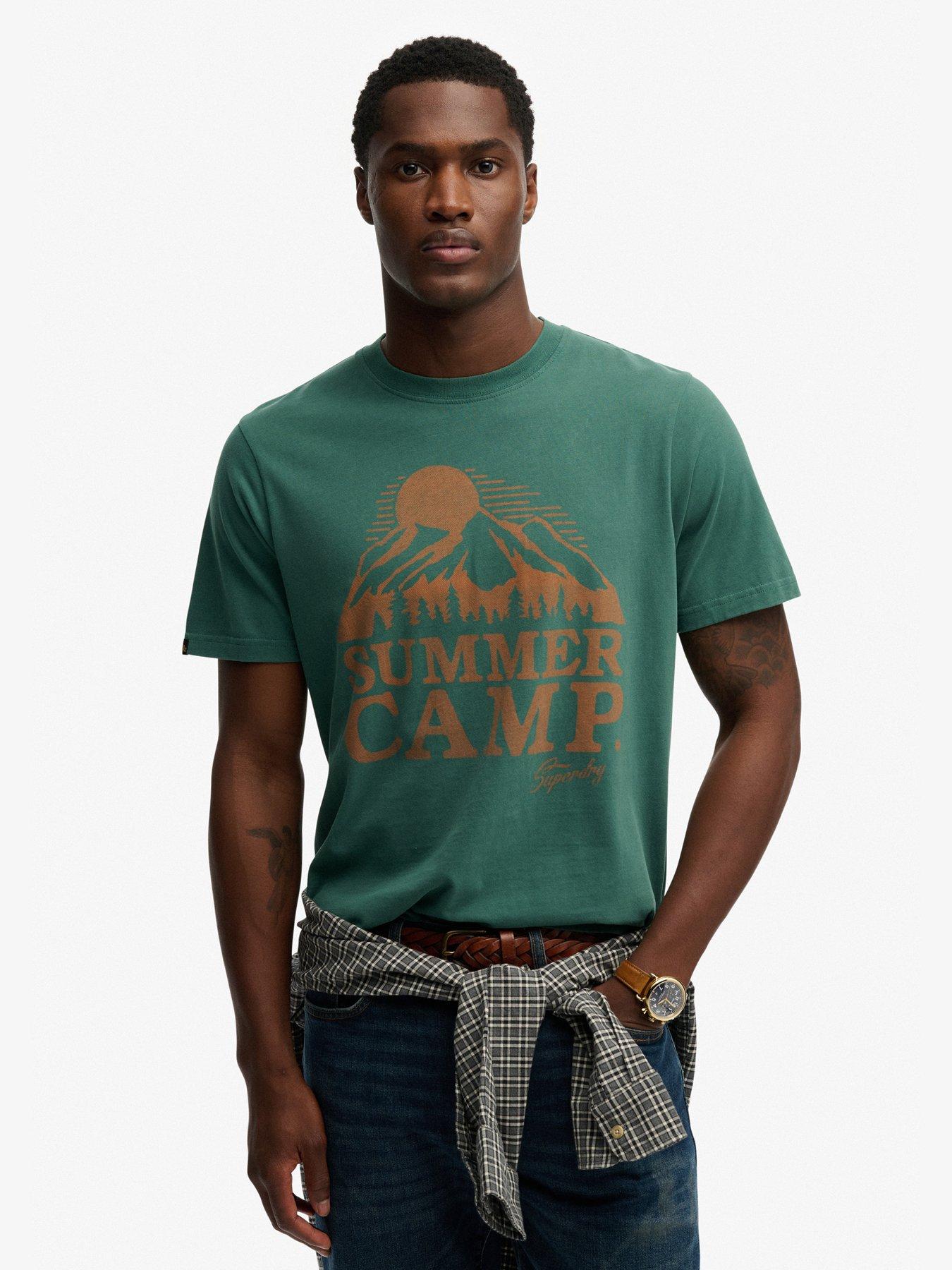 Superdry Retro Outdoor Relaxed T-Shirt - Green