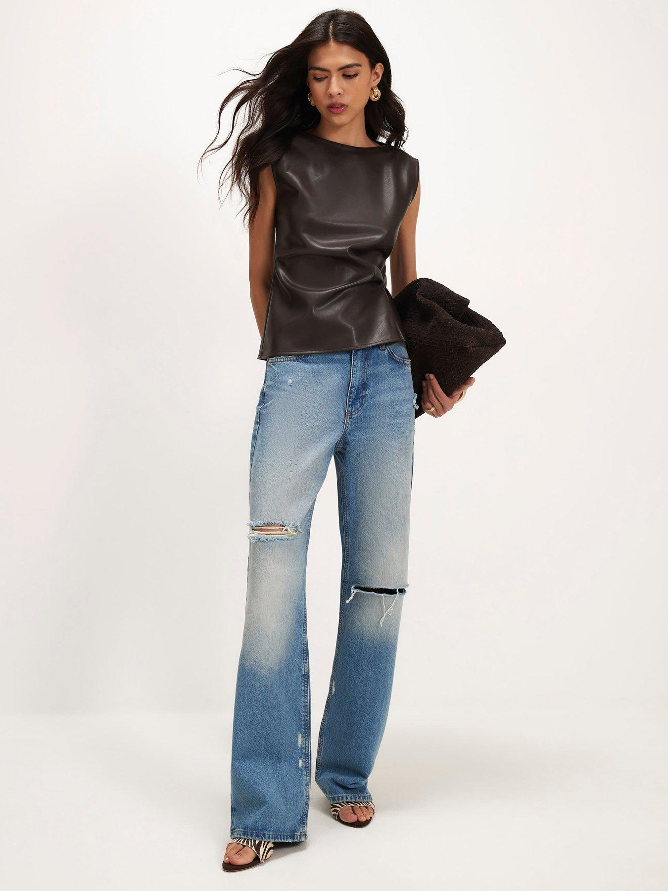 Image 3 of 6 of River Island Ruched Side Sleeveless Top