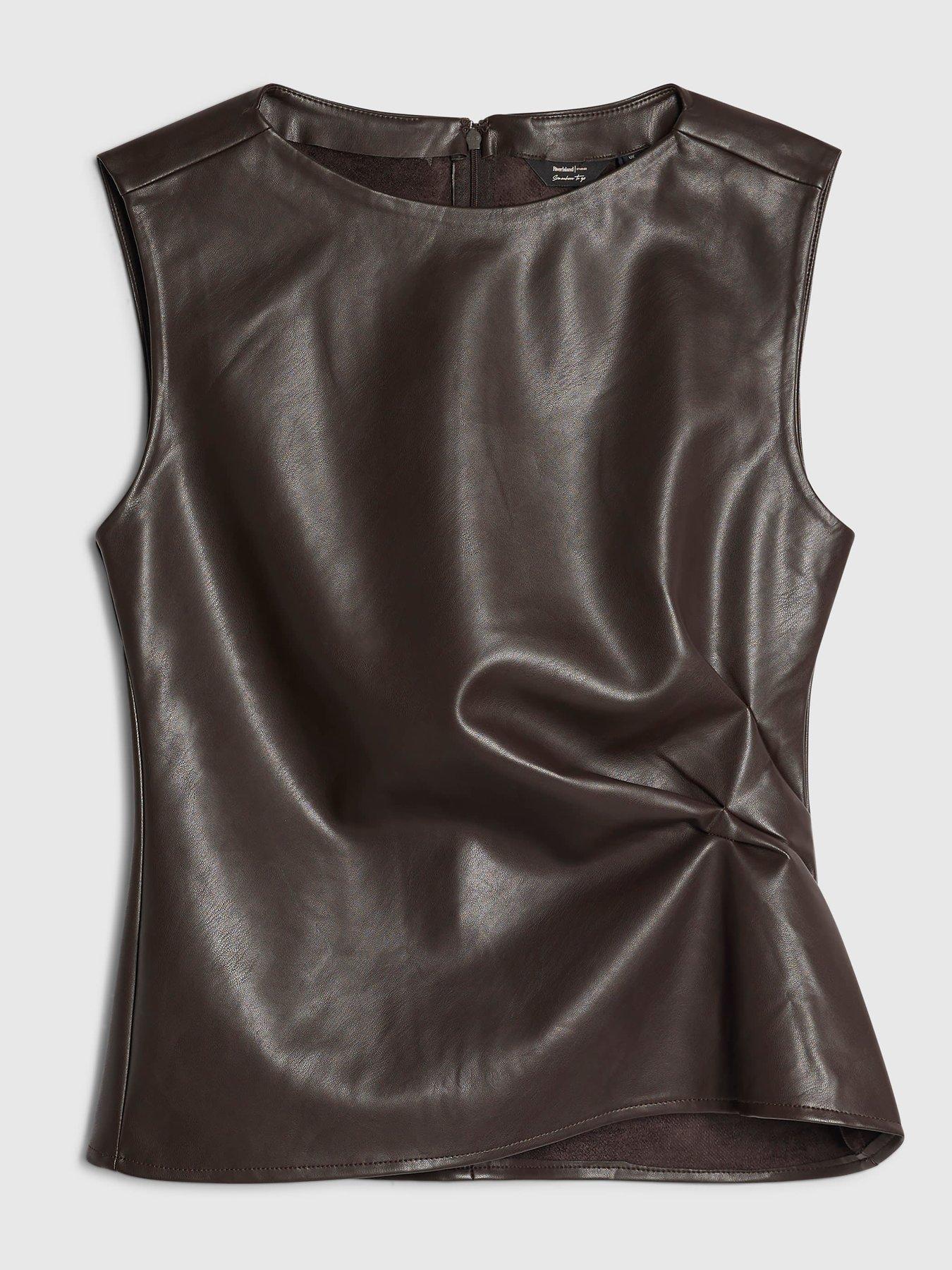 Image 5 of 6 of River Island Ruched Side Sleeveless Top