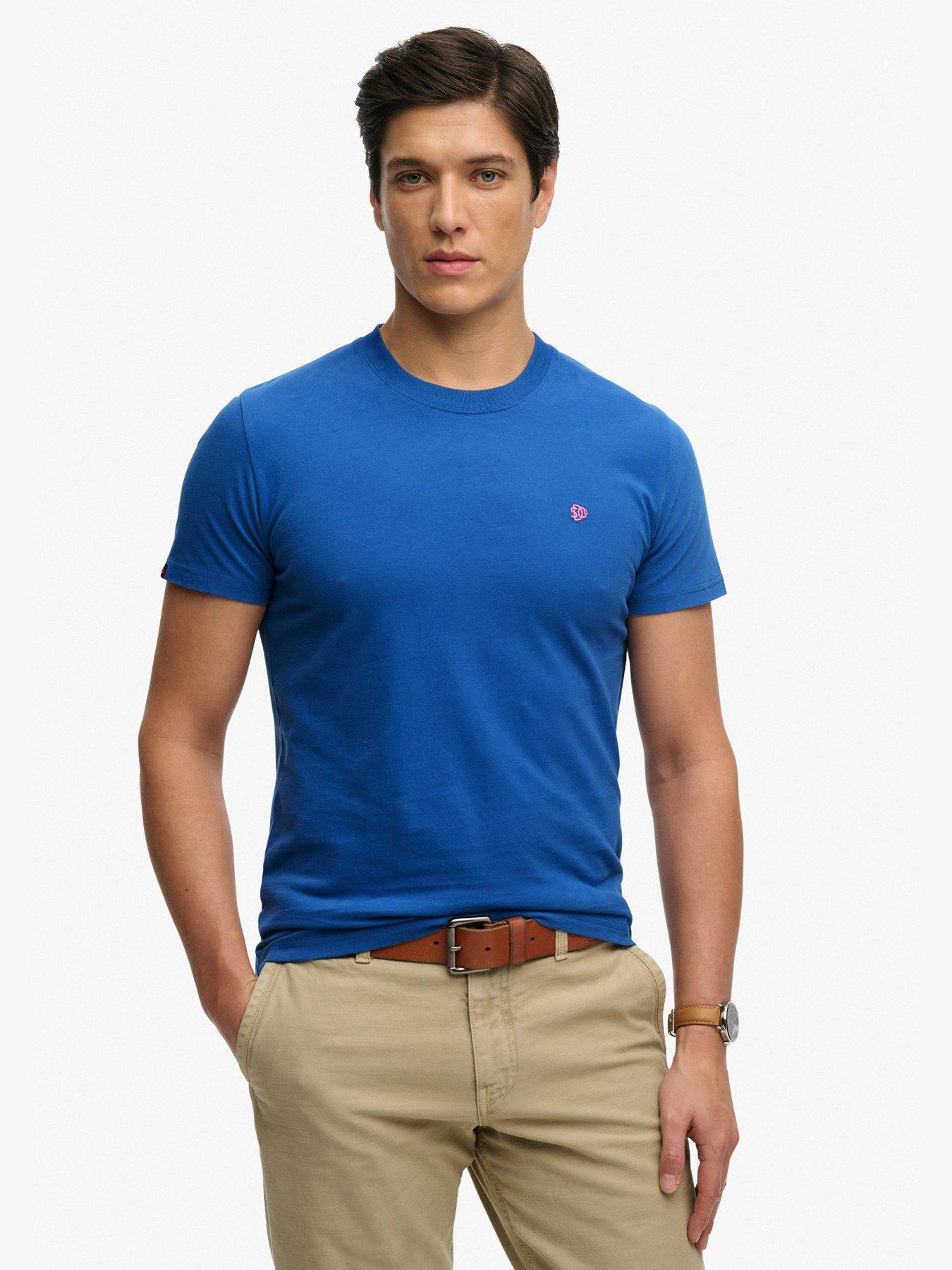 Superdry Essential SDCO Logo Embroidered T-Shirt - Blue