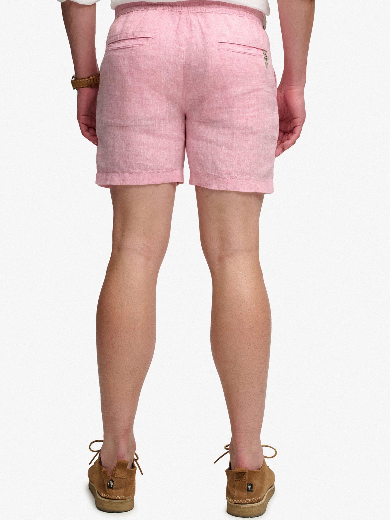 Image 2 of 5 of Superdry Merchant Linen Shorts - Pink