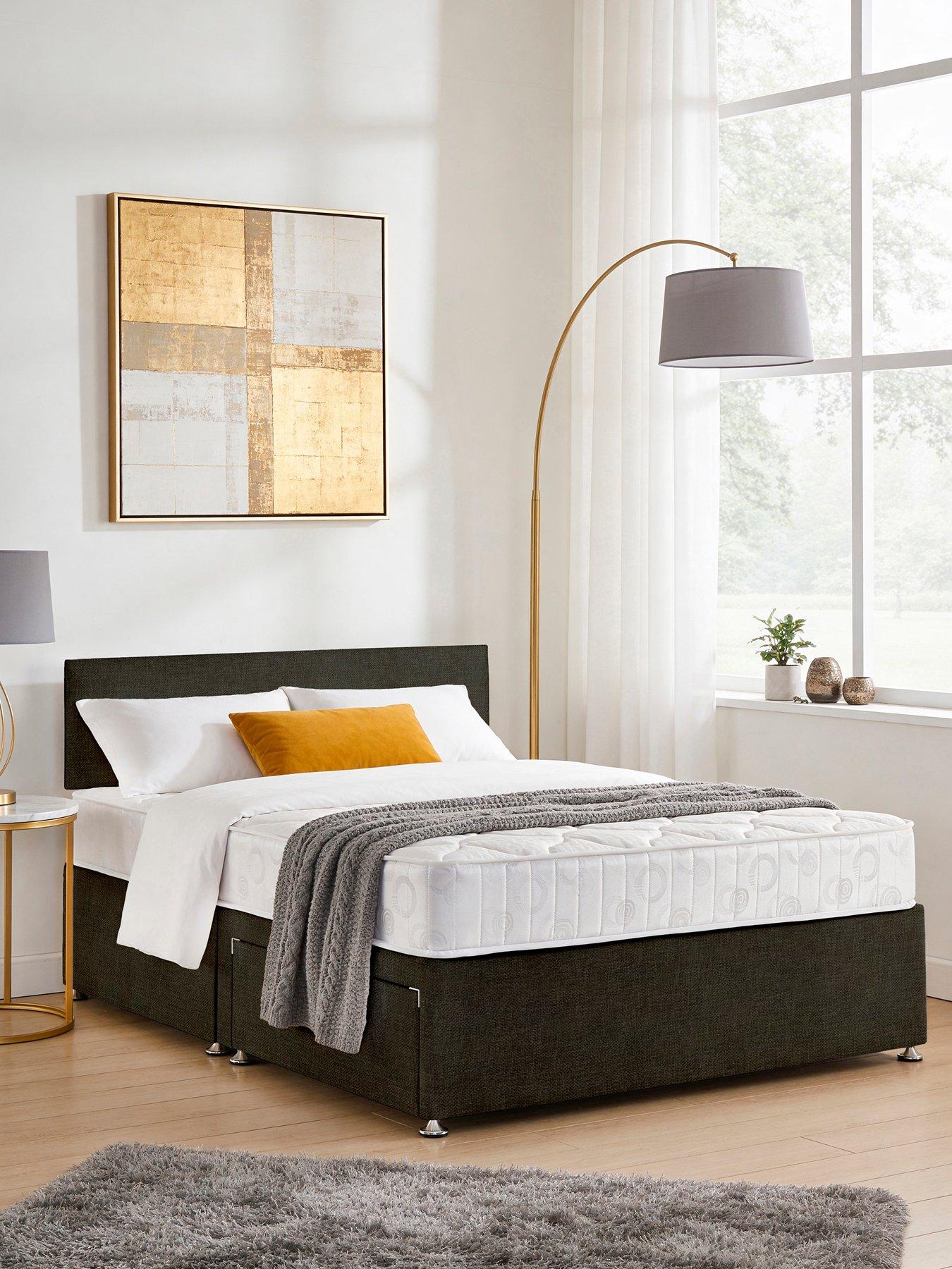 Airsprung Essentials Bed Base & Memory Mattress Set - Sg N/s