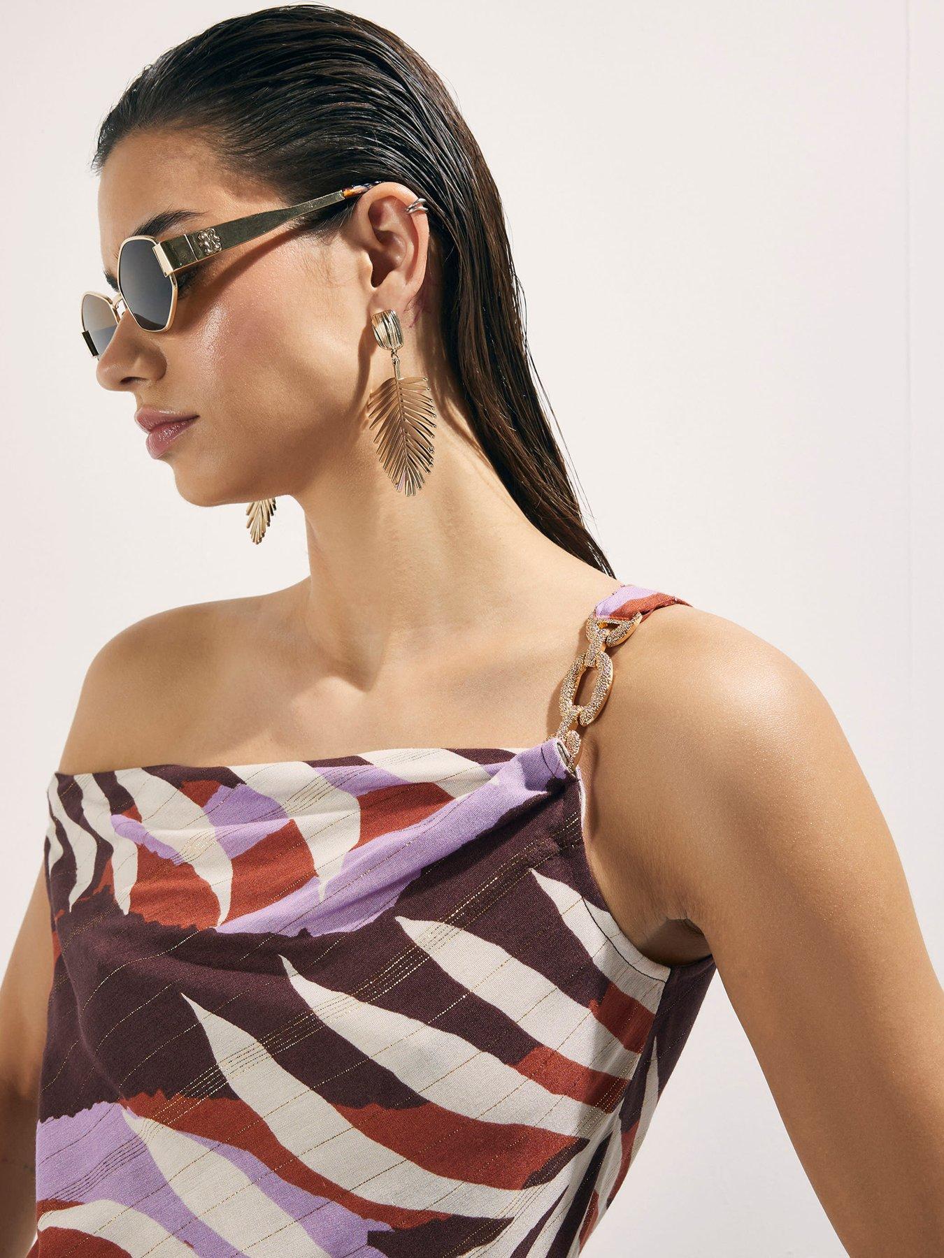 river-island-leaf-print-co-ord-top-brownoutfit