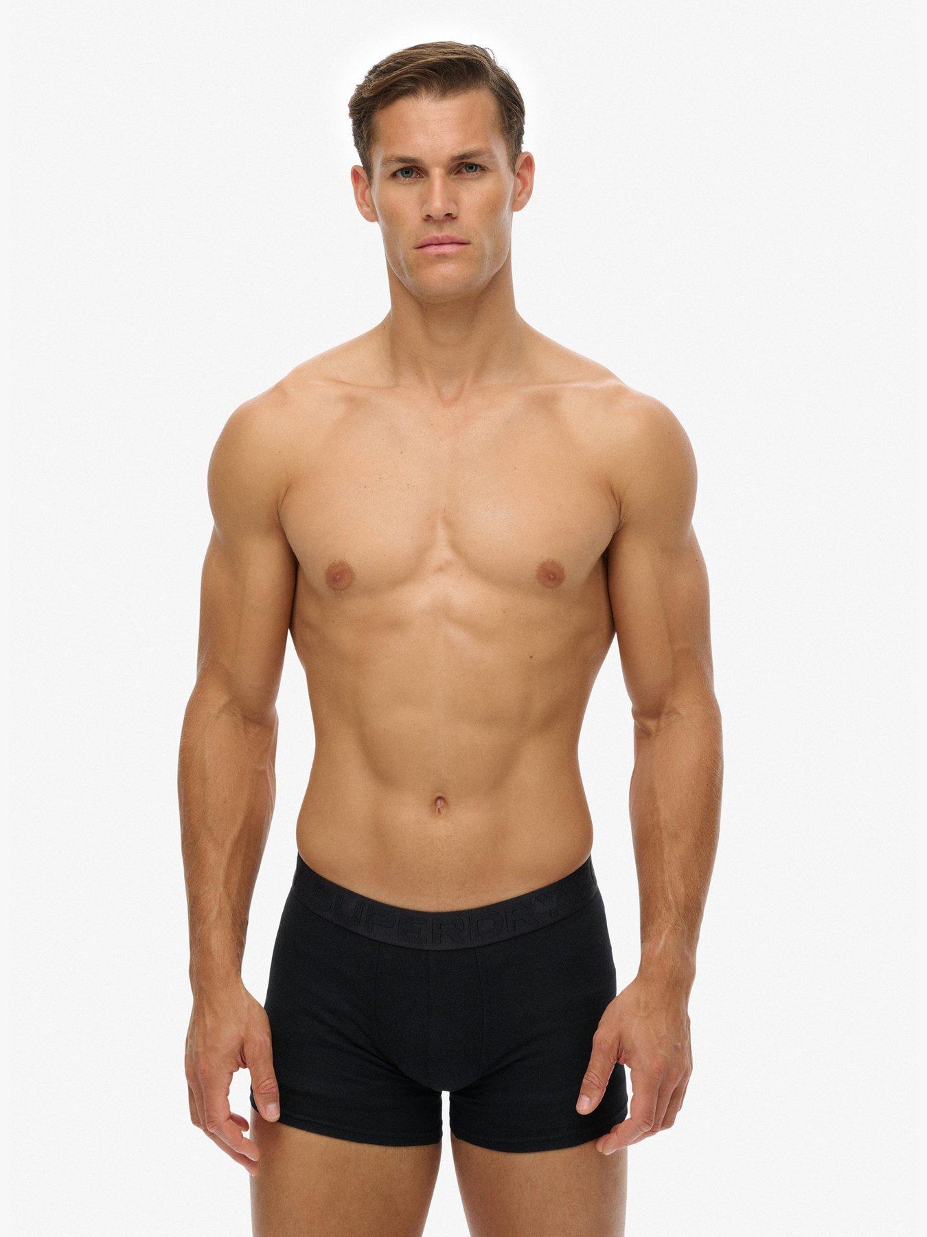 Image 2 of 4 of Superdry Boxer Triple Pack - Black