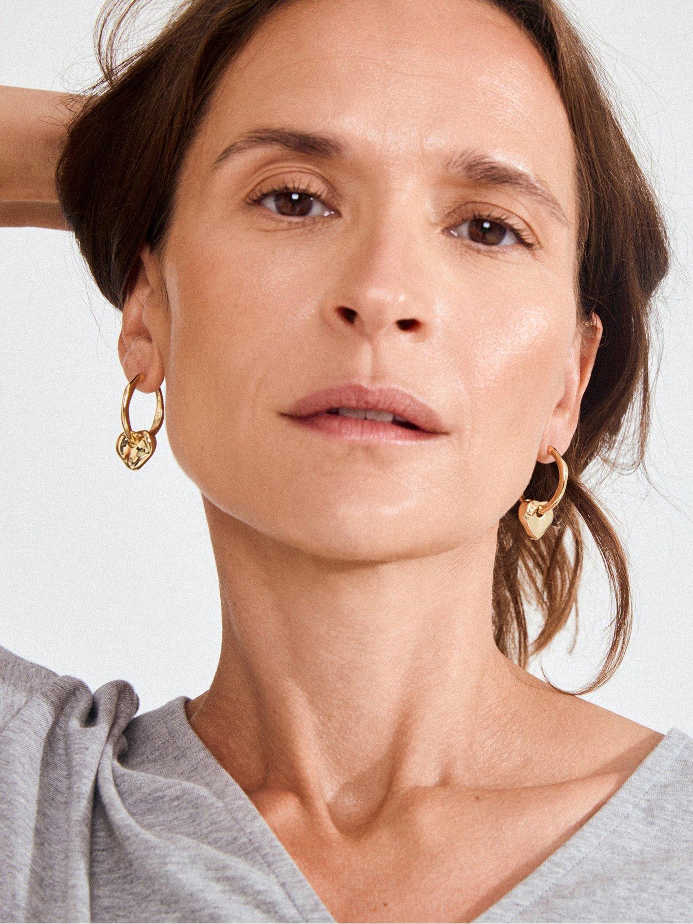 Image 2 of 3 of Pilgrim NOVA earrings gold-plated