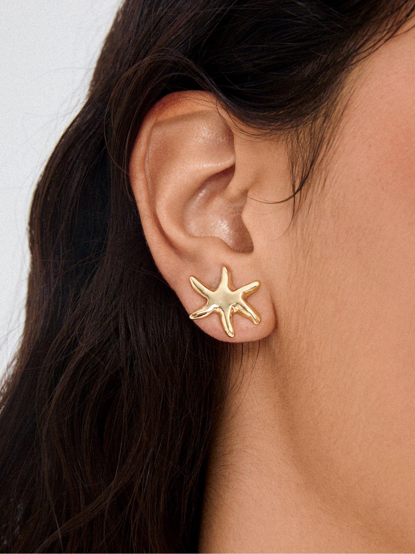 Image 3 of 3 of Pilgrim PRISM earrings gold-plated