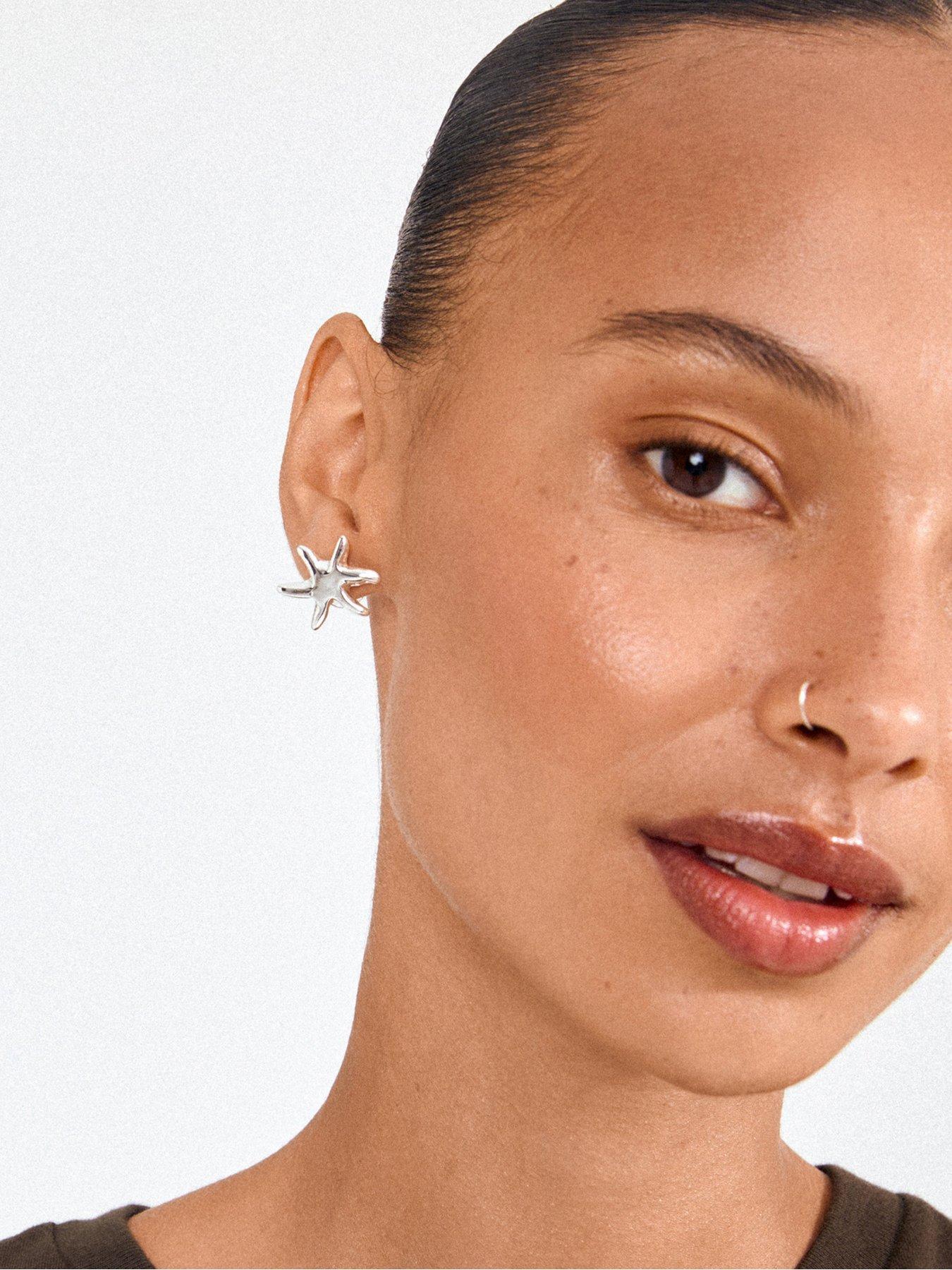 Image 3 of 4 of Pilgrim PRISM earrings silver-plated
