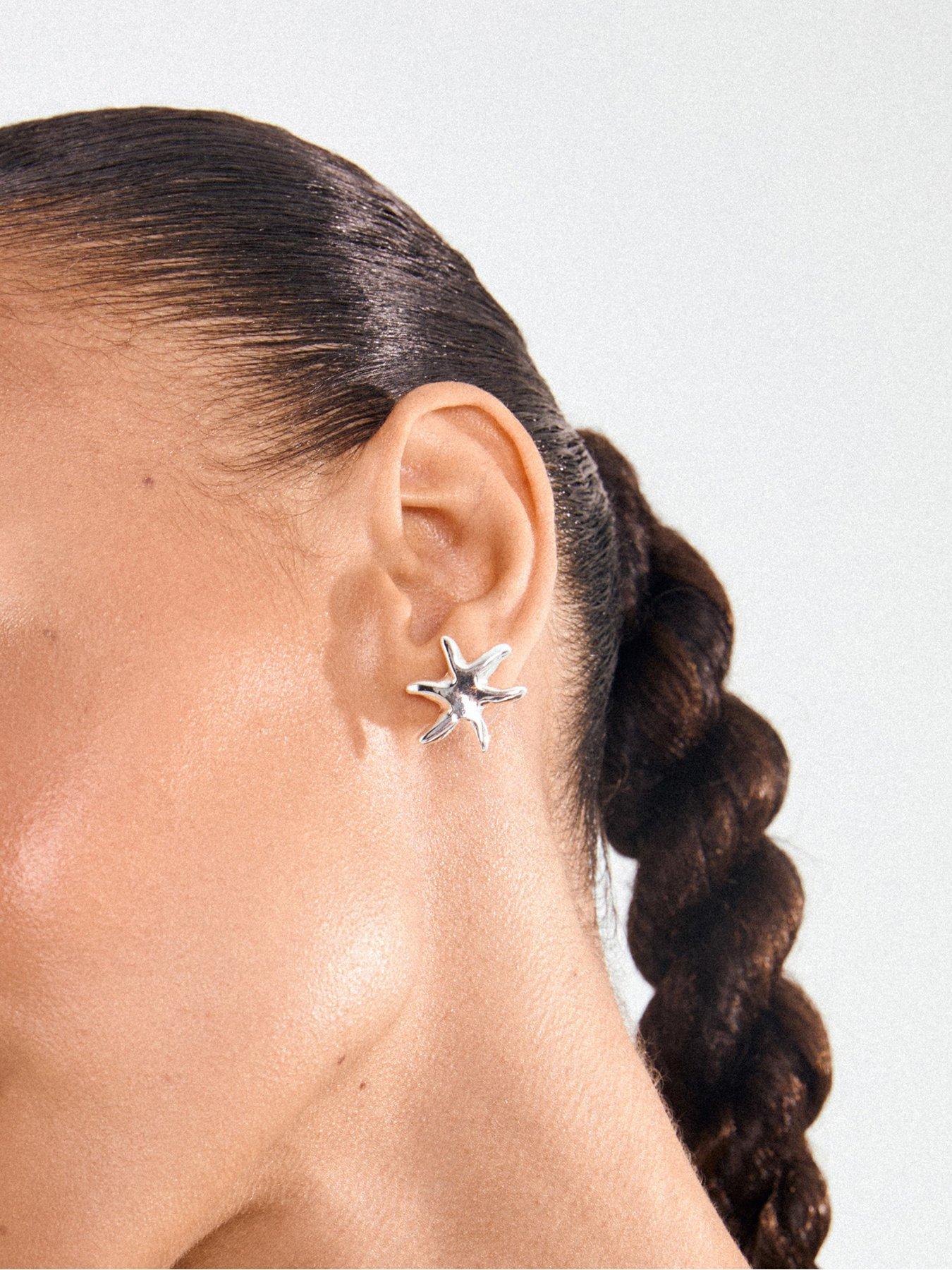 Image 4 of 4 of Pilgrim PRISM earrings silver-plated