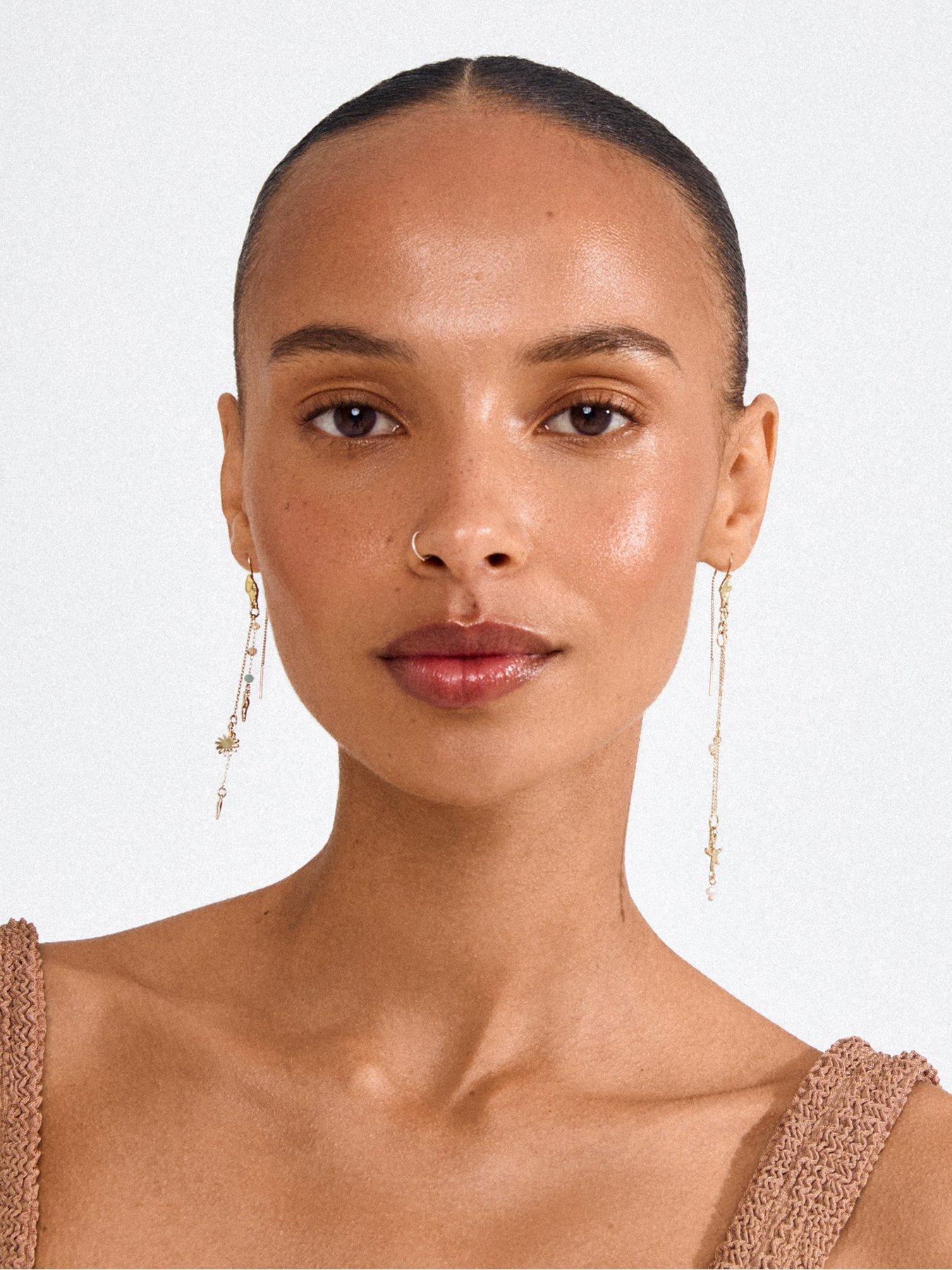 Image 2 of 4 of Pilgrim PRISM earrings gold-plated