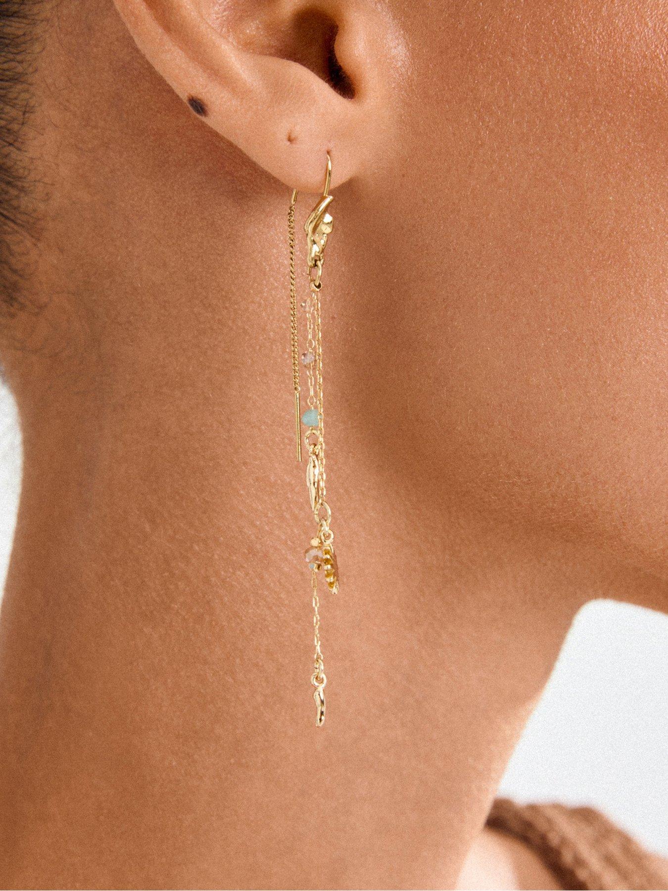 Image 3 of 4 of Pilgrim PRISM earrings gold-plated