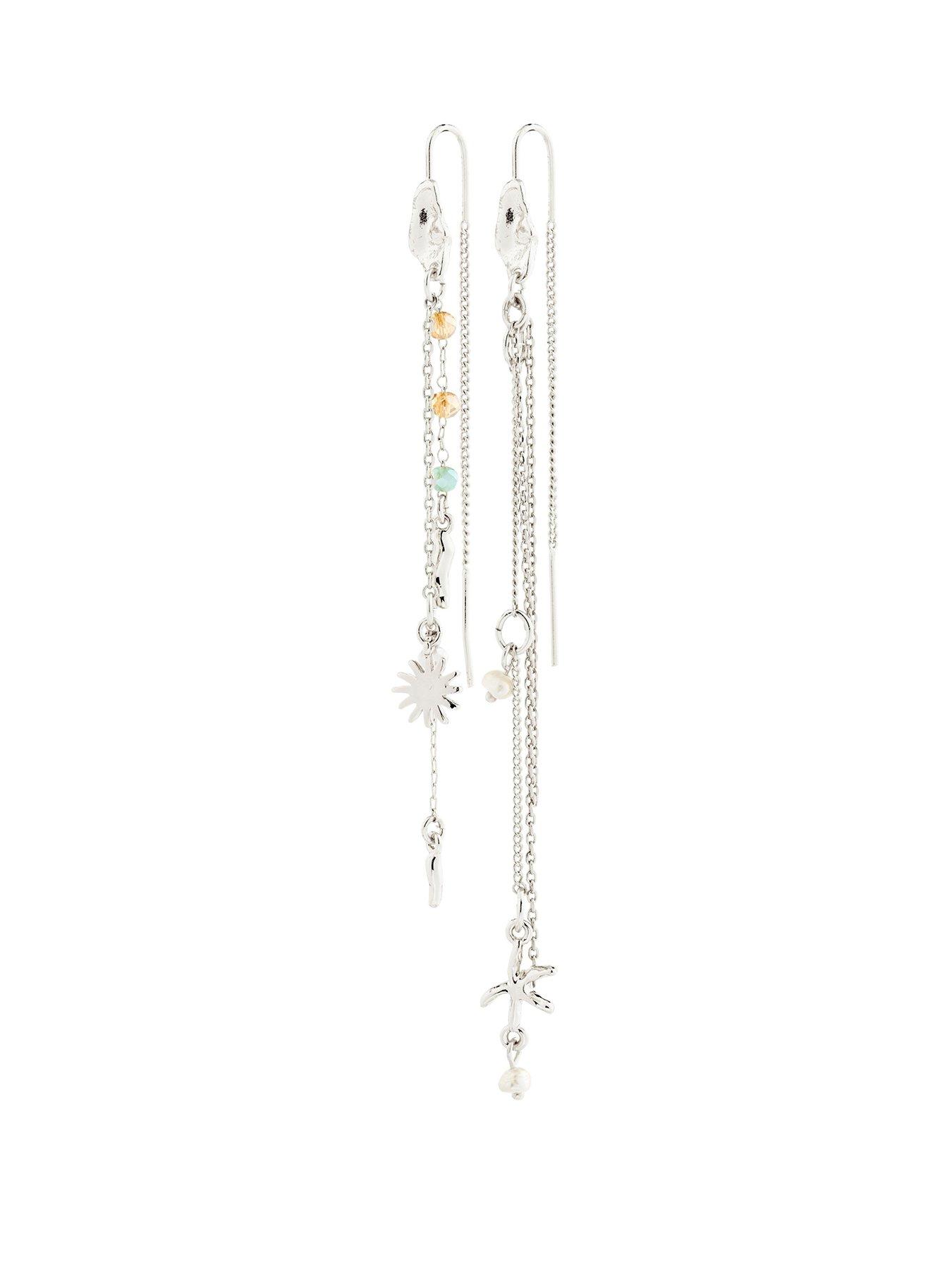 Image 1 of 4 of Pilgrim PRISM earrings silver-plated