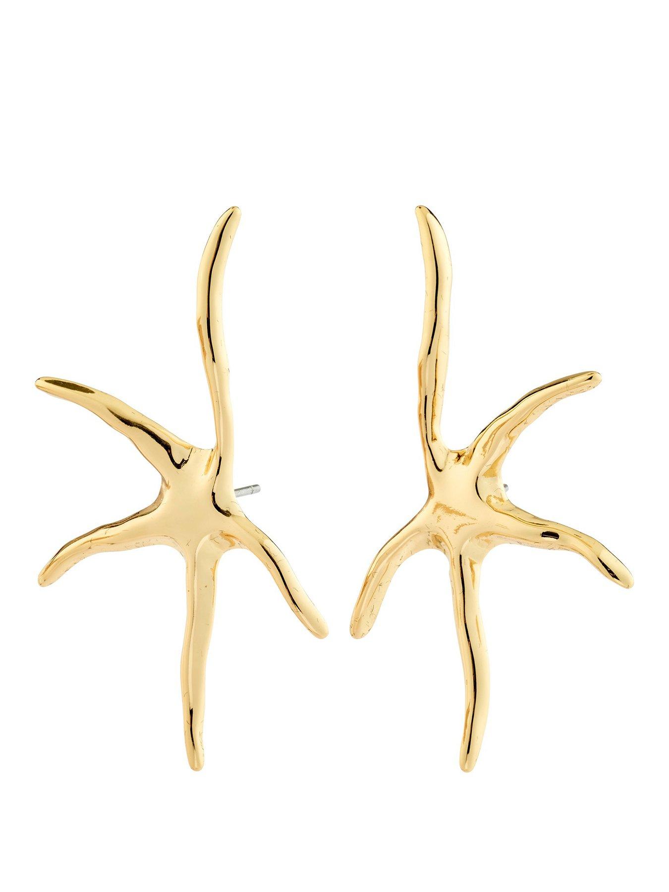 Pilgrim PRISM earrings gold-plated