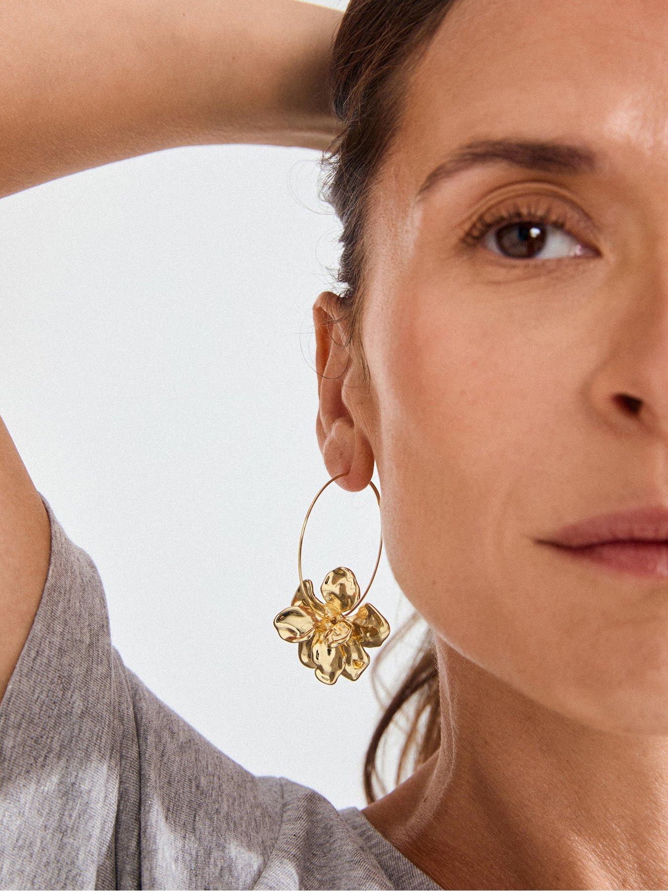 Image 3 of 3 of Pilgrim LUNITH earrings gold-plated