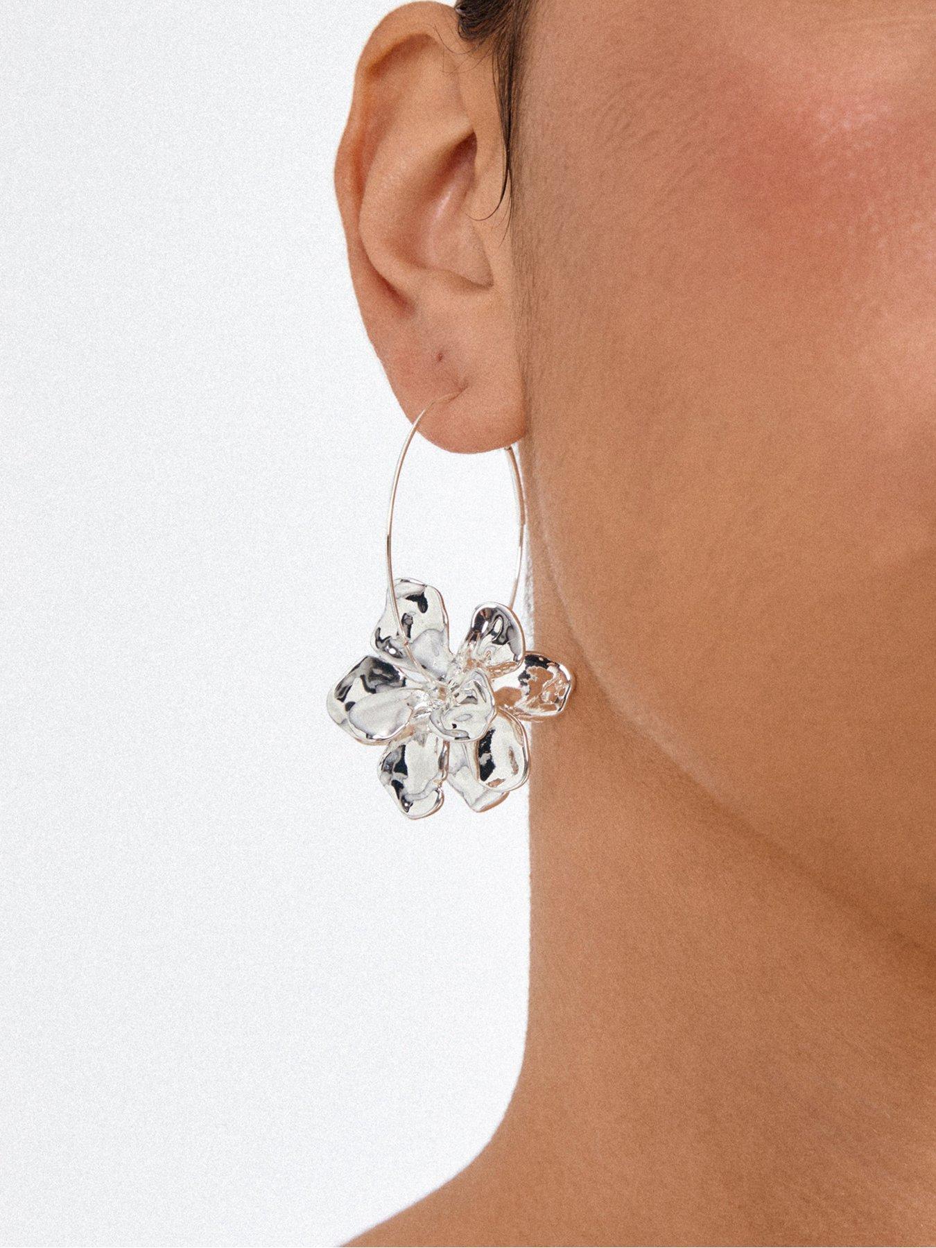 Image 3 of 3 of Pilgrim LUNITH earrings silver-plated