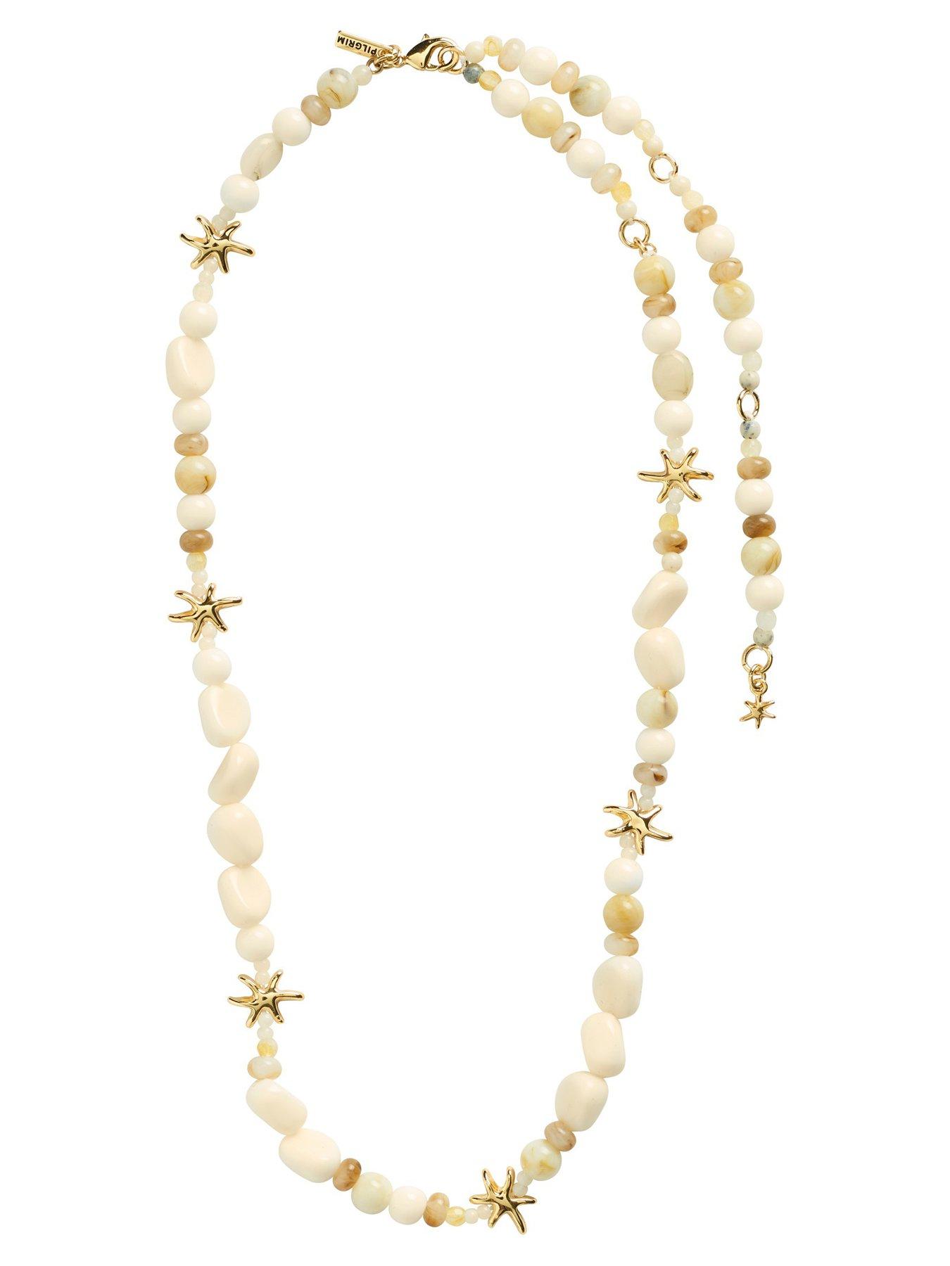 Image 4 of 4 of Pilgrim PRISM necklace white/gold-plated