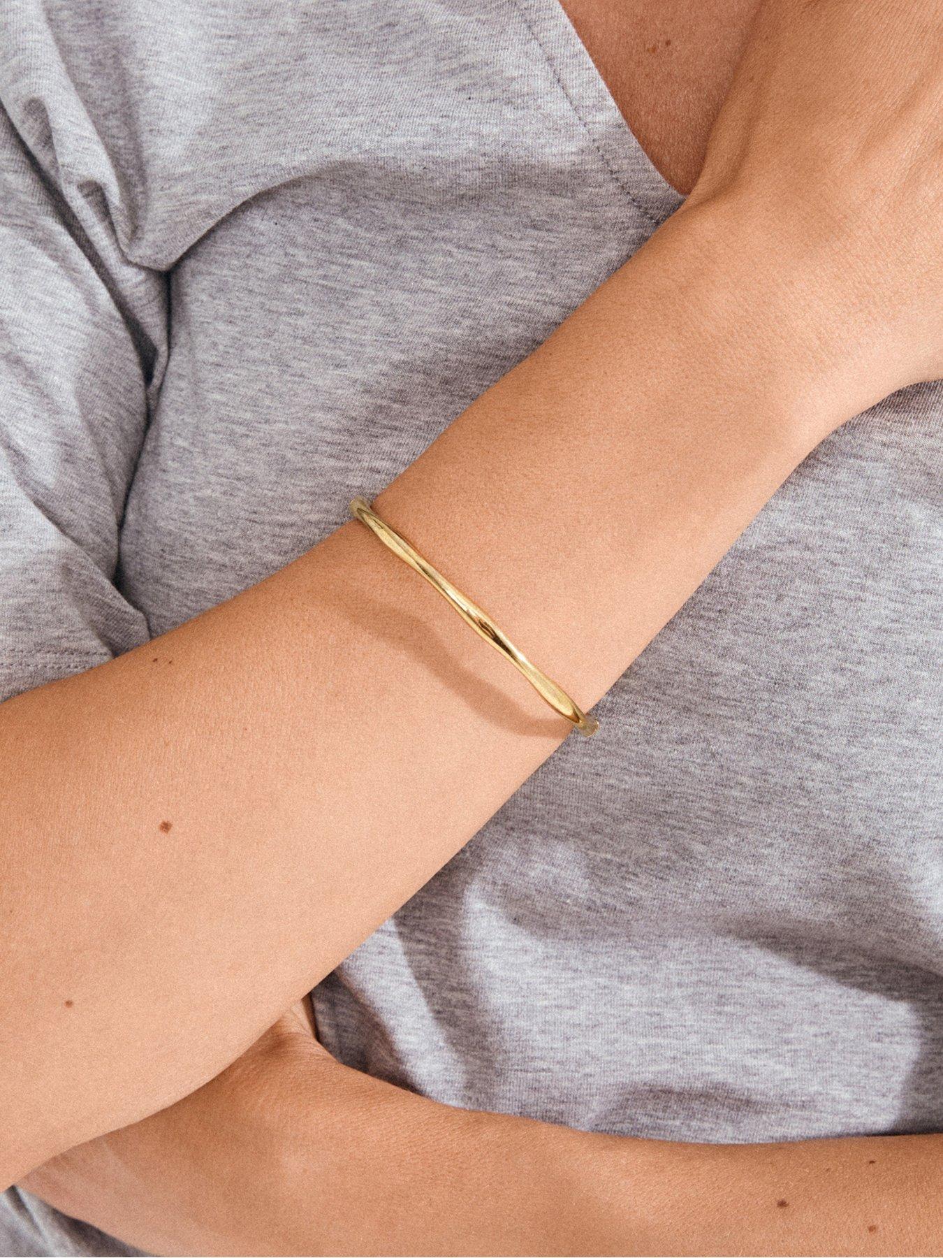 Image 3 of 3 of Pilgrim HAZE bangle gold-plated