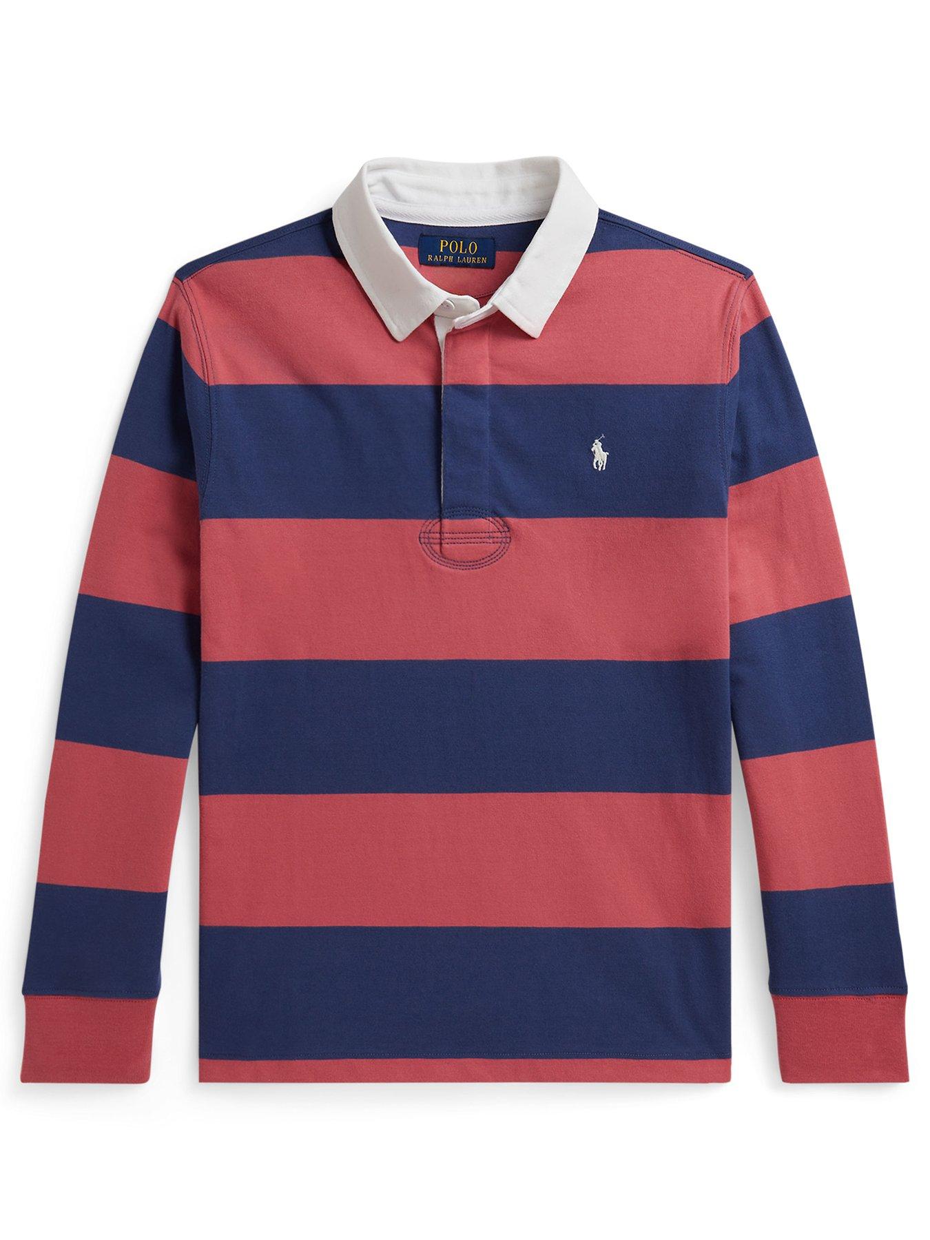Polo Ralph Lauren Boys Long Sleeve Stripe Rugby Shirt - Multi
