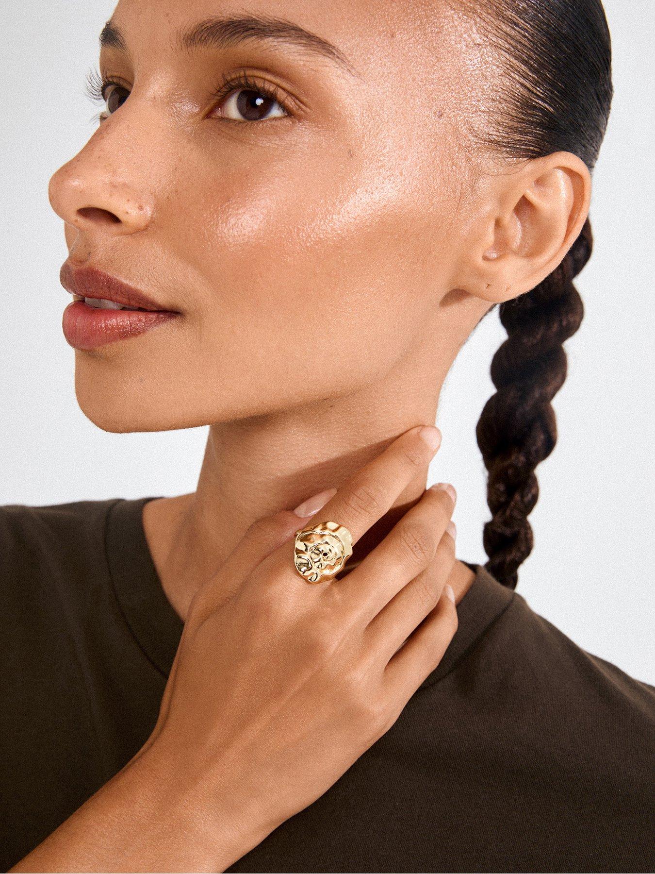 Image 2 of 6 of Pilgrim HAZE ring gold-plated