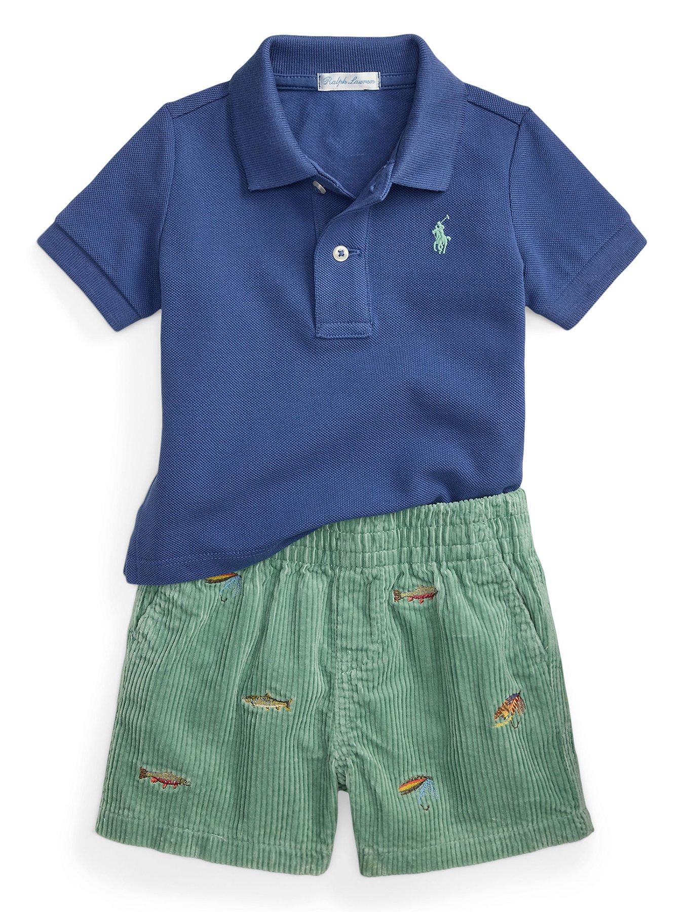 Polo Ralph Lauren Baby Boys Short Sleeve Shirt  &  Shorts Set - Multi