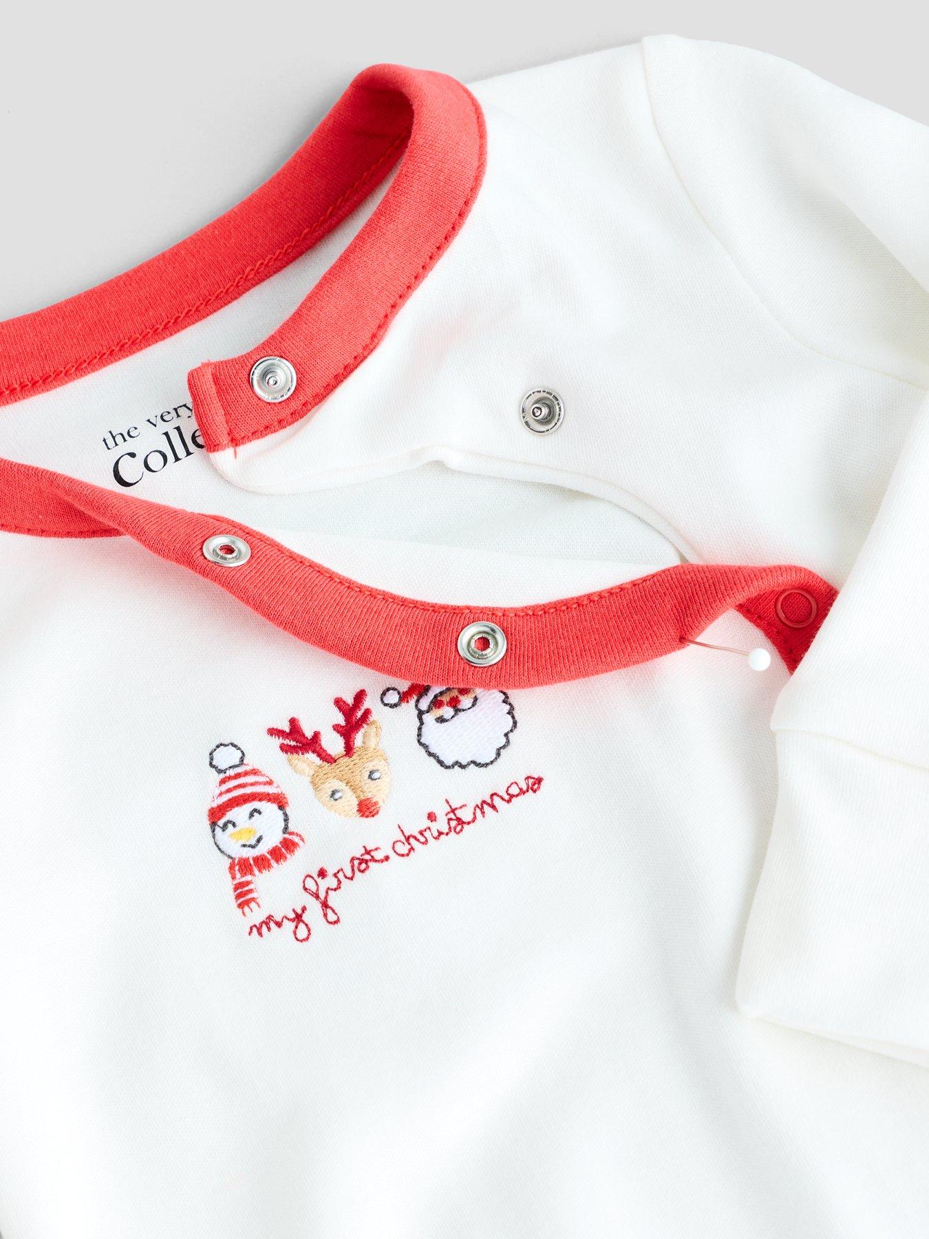 Image 3 of 4 of The Very Collection My First Christmas Sleepsuit (Newborn - 12 months)