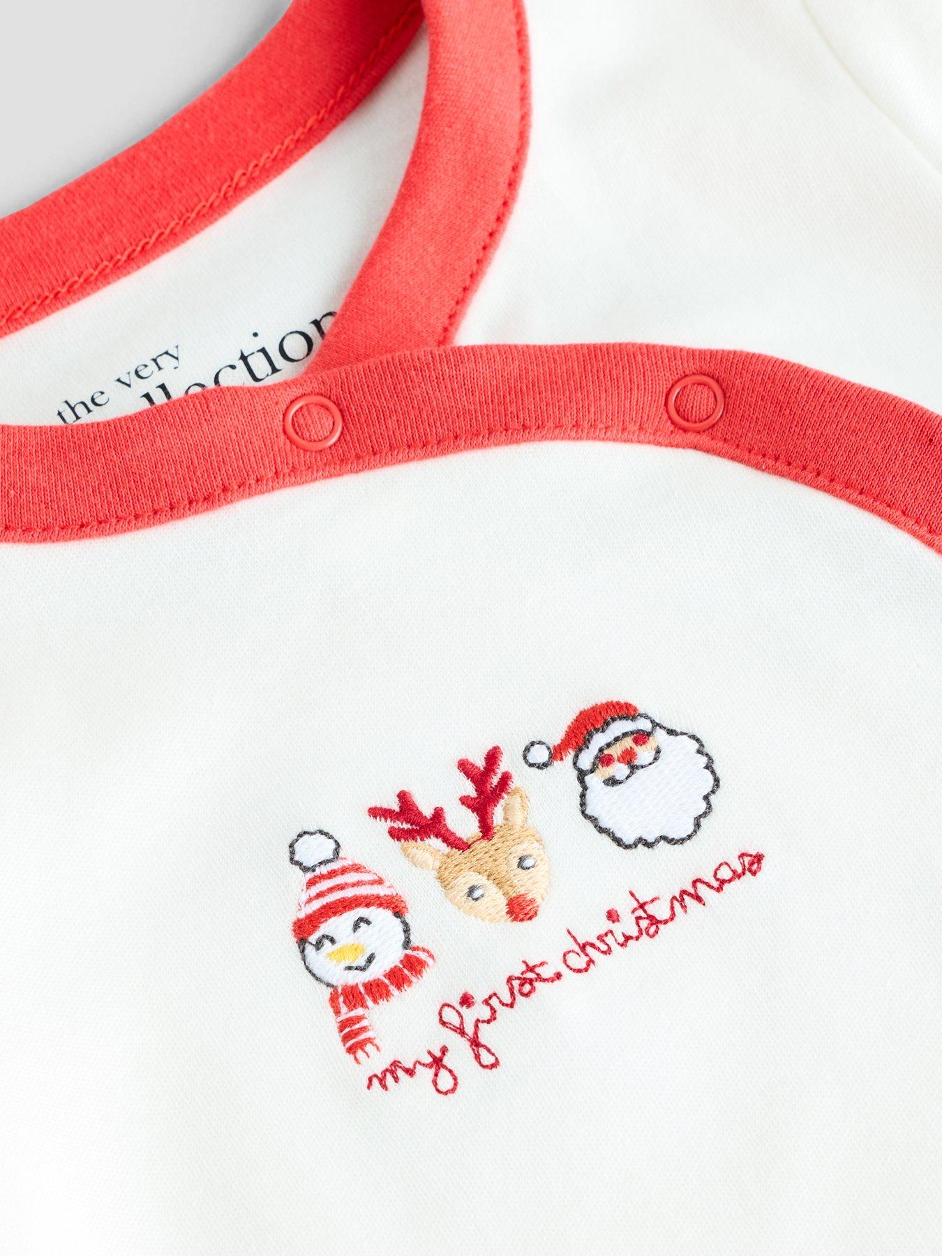 Image 4 of 4 of The Very Collection My First Christmas Sleepsuit (Newborn - 12 months)