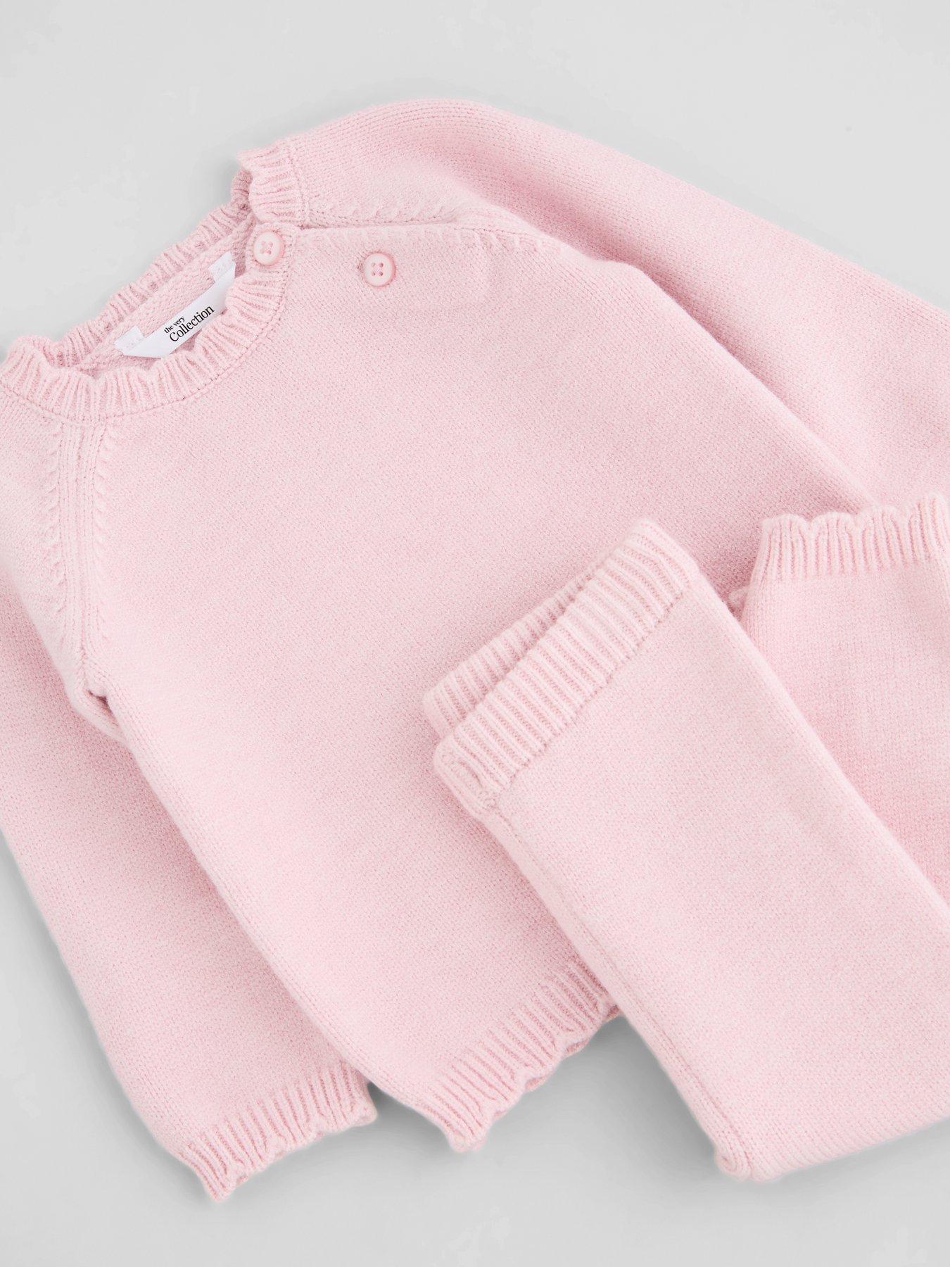 Image 3 of 4 of The Very Collection Baby Girls Knit Set - Pink