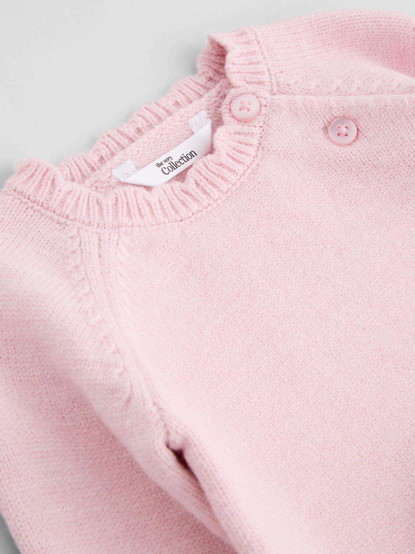 Image 4 of 4 of The Very Collection Baby Girls Knit Set - Pink