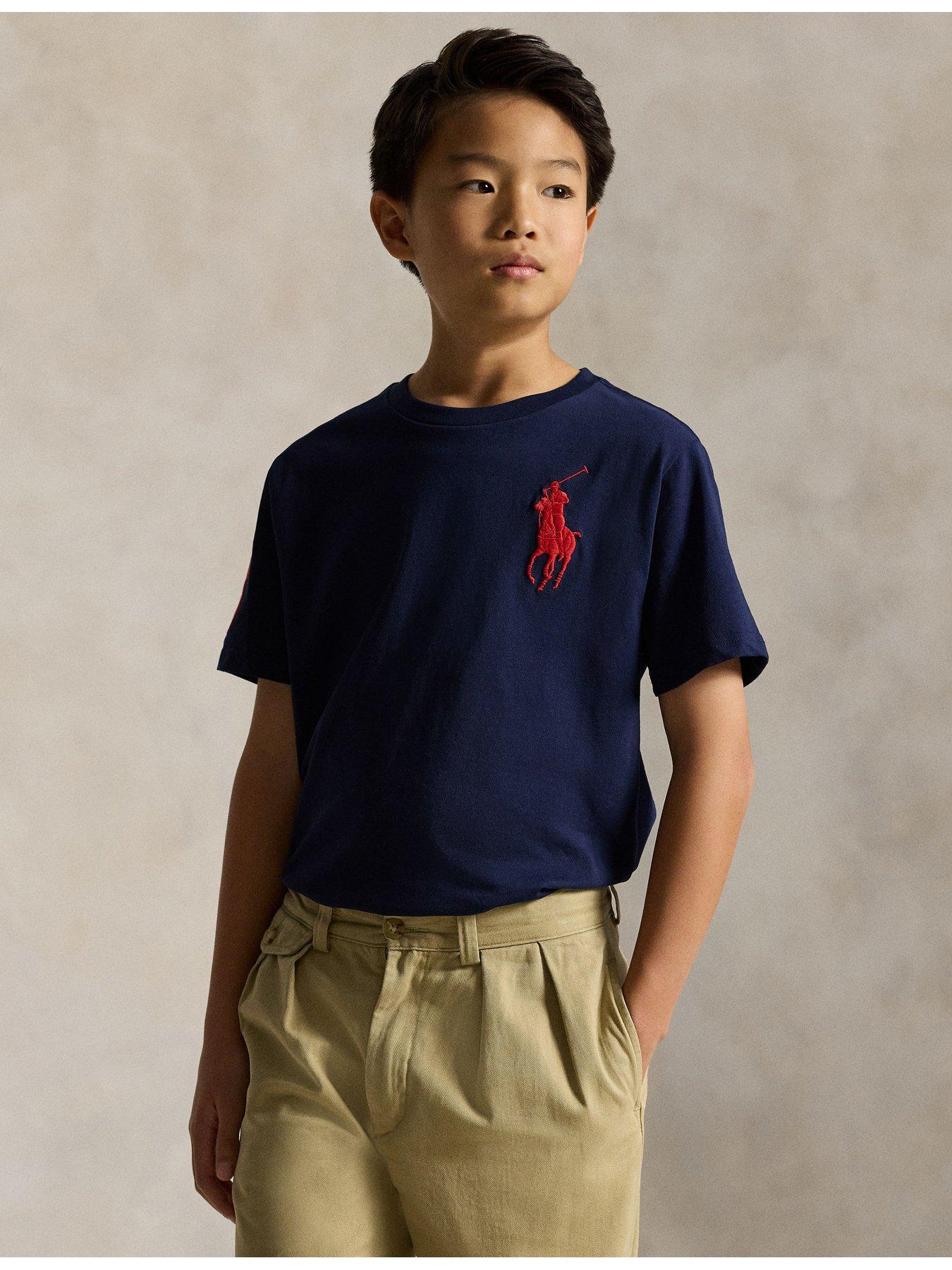 Polo Ralph Lauren Boys Big Pony Short Sleeve T-shirt - Navy