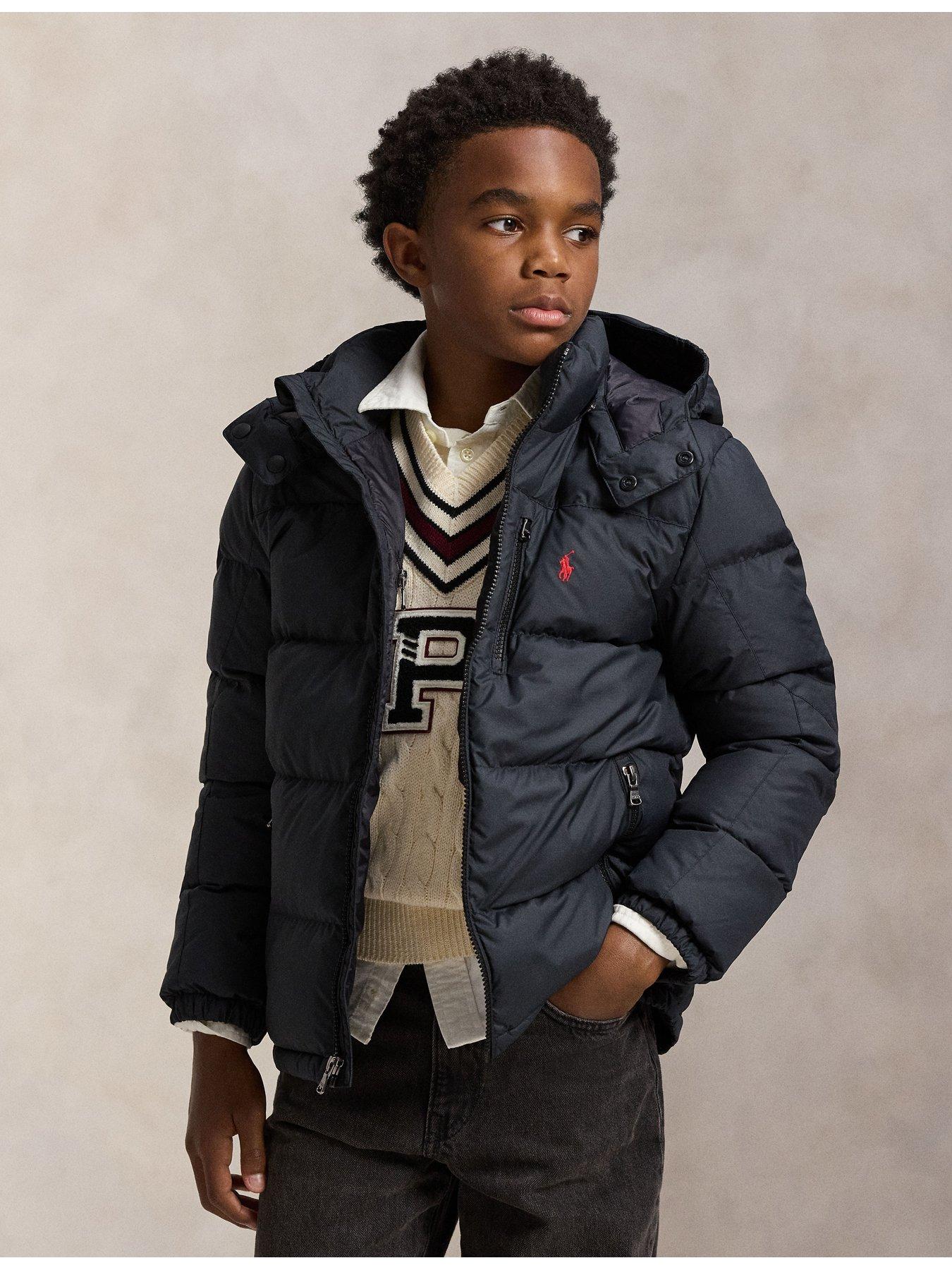 Polo Ralph Lauren Boys Padded Coat - Black