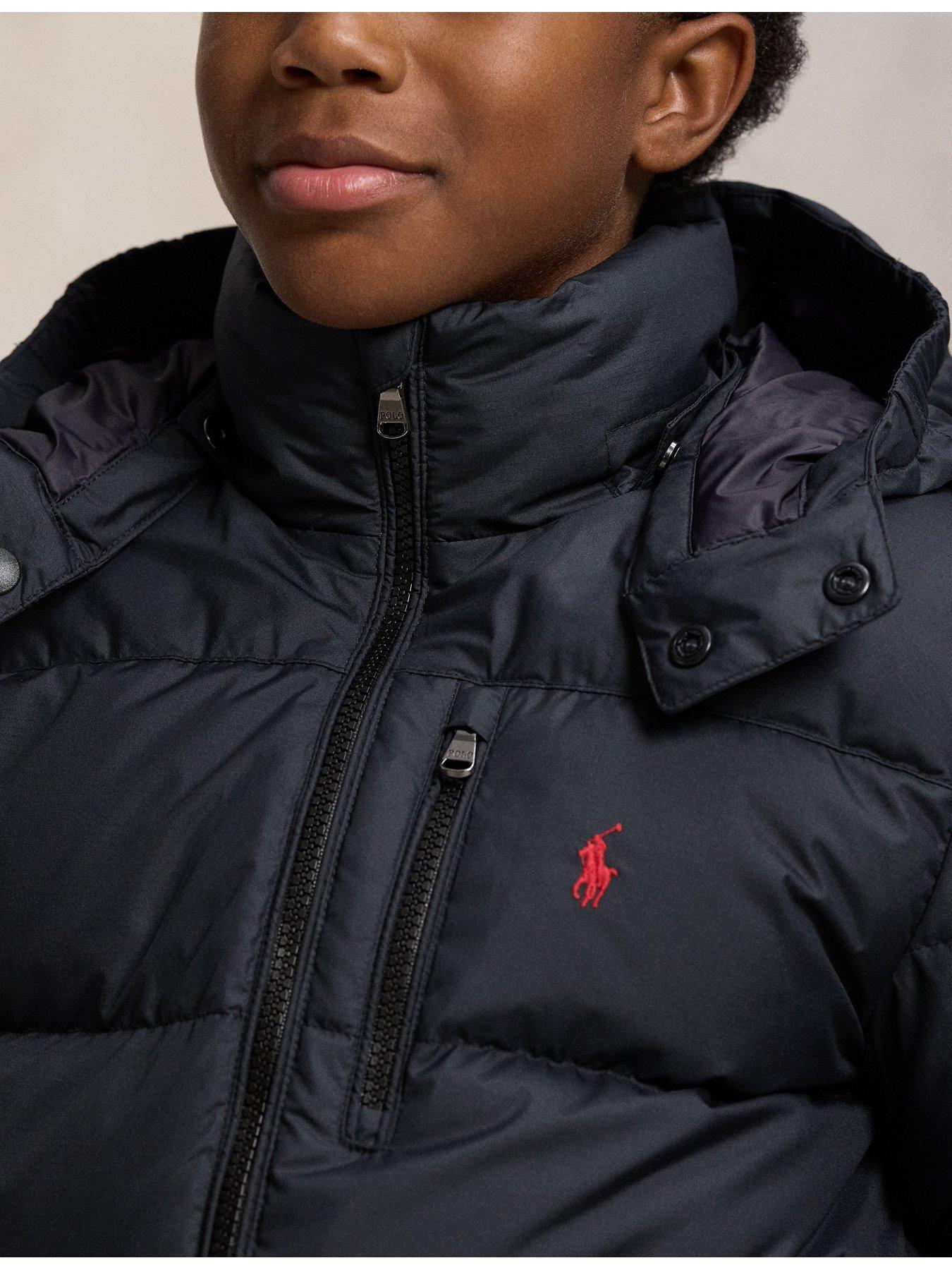 Image 3 of 6 of Polo Ralph Lauren Boys Padded Coat - Black