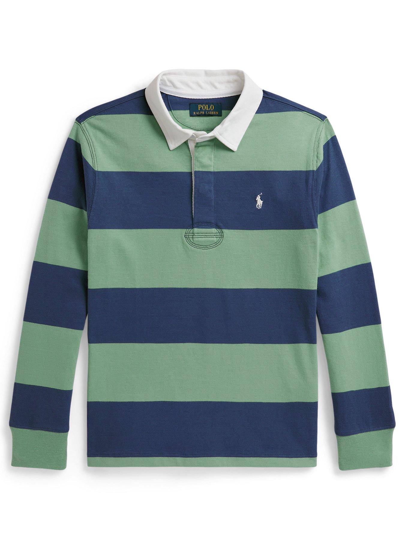 Polo Ralph Lauren Boys Long Sleeve Stripe Rugby Shirt - Multi