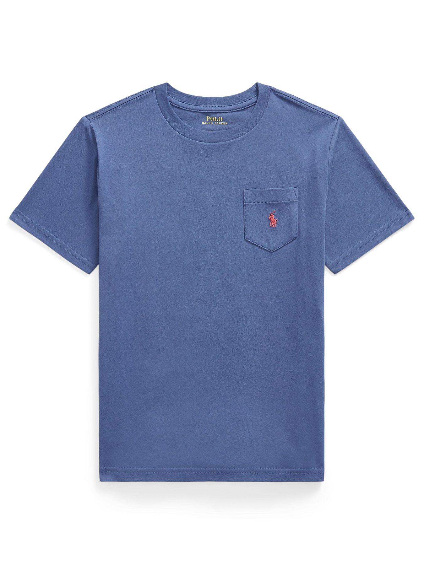 Polo Ralph Lauren Boys Short Sleeve Pocket Detail T-Shirt - Blue